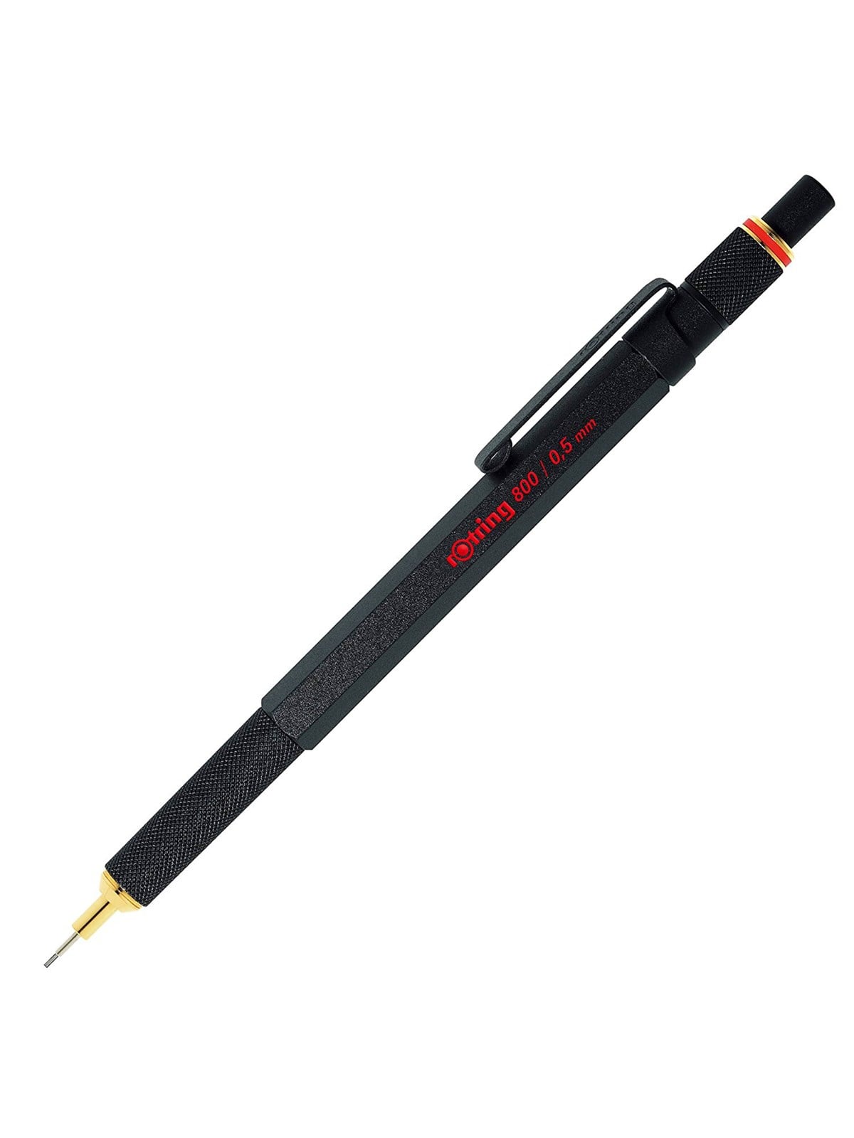 Rotring Rotring 800 Druckbleistift | 0,5 mm | Schwarz Vollmetall - Utensilien Zum Schreiben Und Zeichnen - 1904447