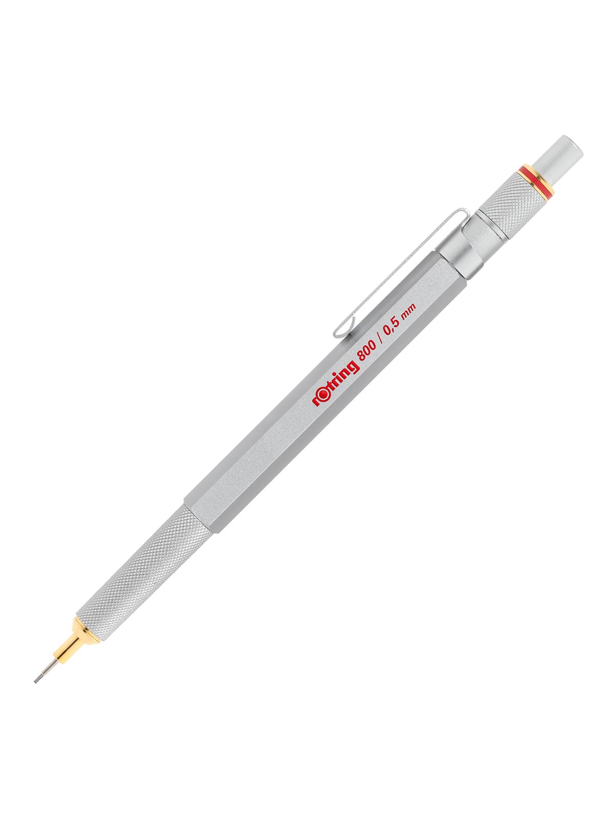 Rotring Rotring 800 Druckbleistift Mit Einzug | 0,5mm | Silber - Utensilien Zum Schreiben Und Zeichnen - 1904449