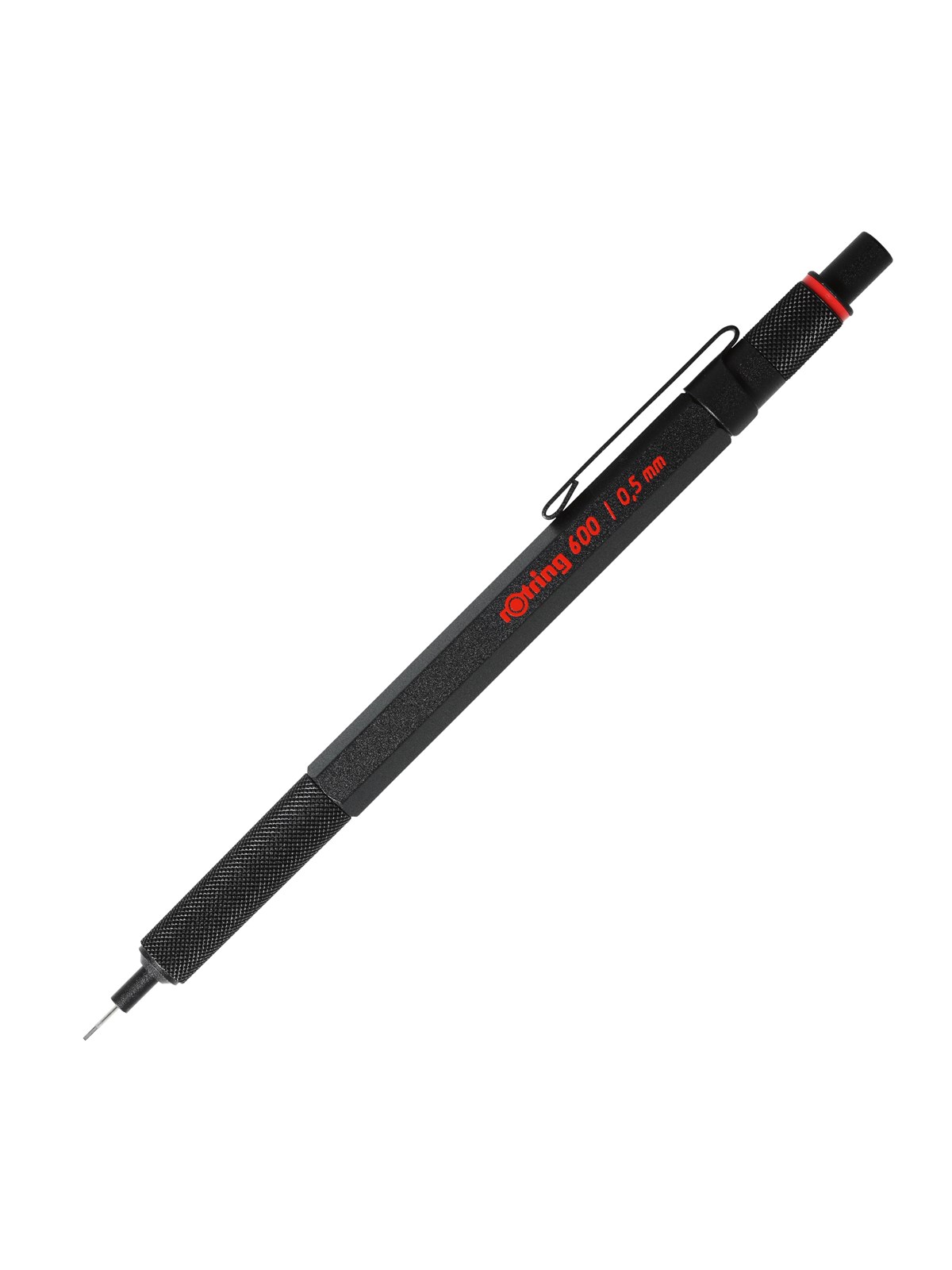 Rotring Rotring 600 Druckbleistift | 0,5mm | Schwarz | Ergonomisches Vollmetallgehäuse - Utensilien Zum Schreiben Und Zeichnen - 1904443