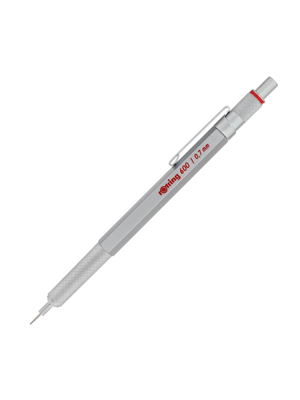 Rotring Rotring 600 Druckbleistift | 0,7mm | Silber | Ergonomisches Vollmetallgehäuse - Utensilien Zum Schreiben Und Zeichnen - 1904444