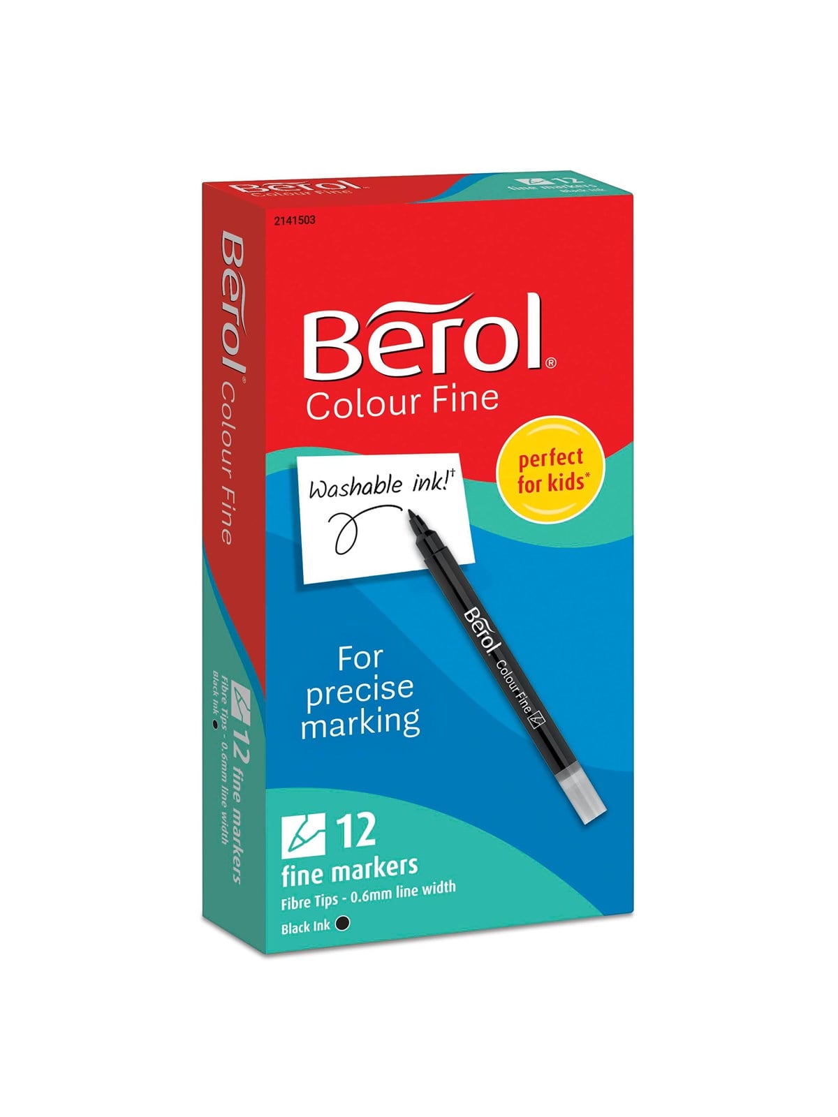 Berol Bunte, Dünne Farbstifte, Strichbreite: 0,6mm - Schwarz, 12 Stifte - Hobby Zubehoer - 2141503