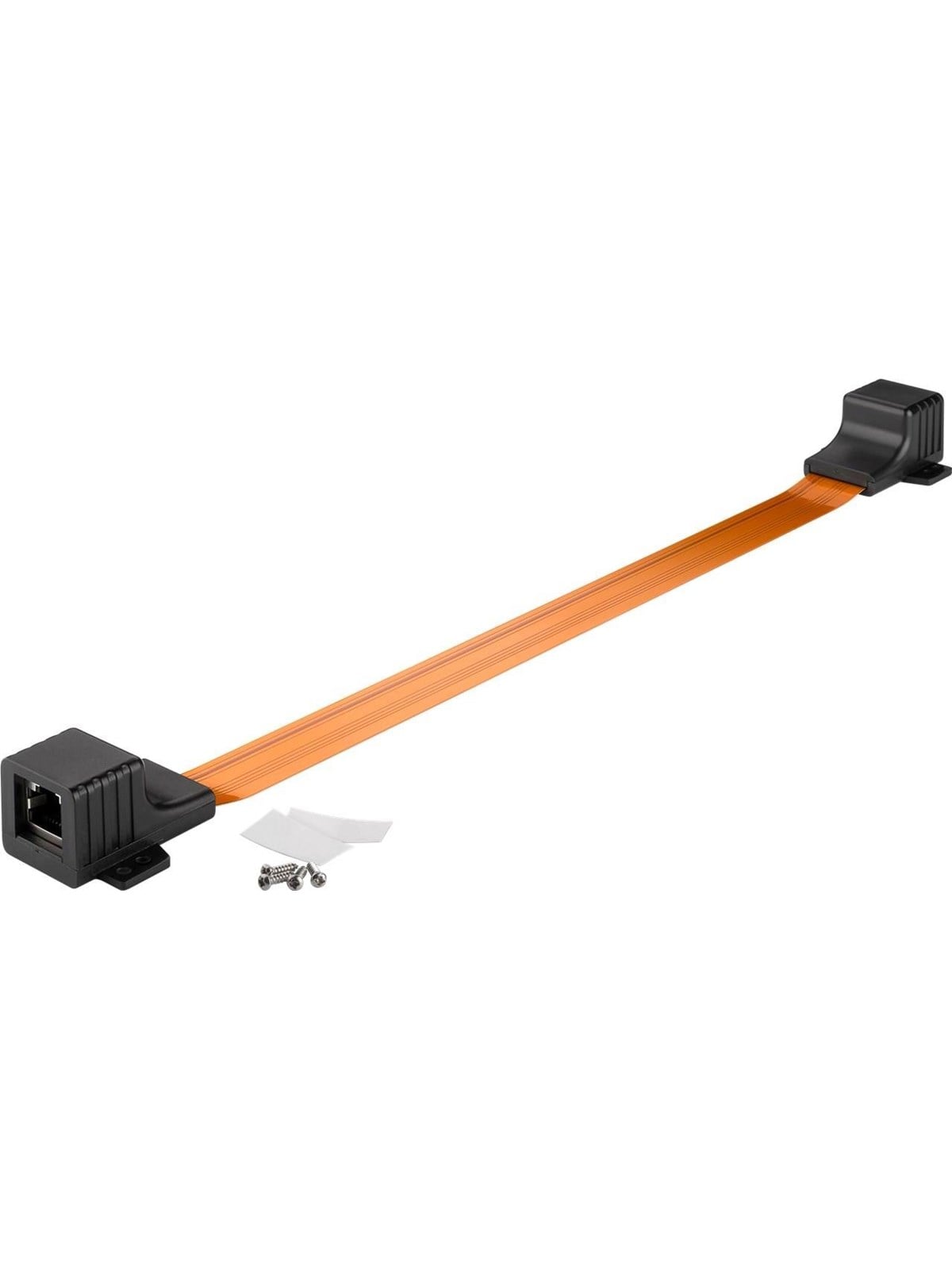 Pro Ultra-slim RJ45 LAN window feed-through 0.5 m - Schwarz - 0.5m Image