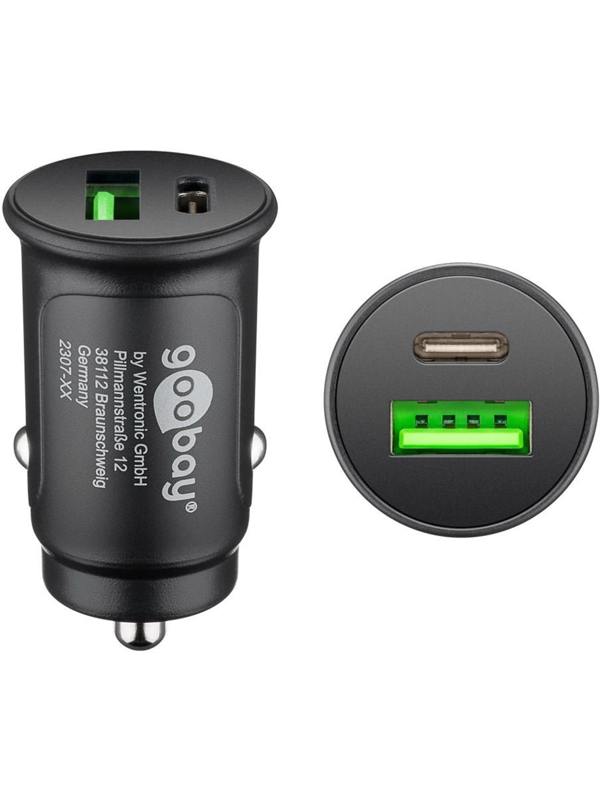 Pro Dual-usb Auto Fast Charger Usb-c PD (Power Delivery) - Handys Adapter Und Ladegeraete - 4040849556340