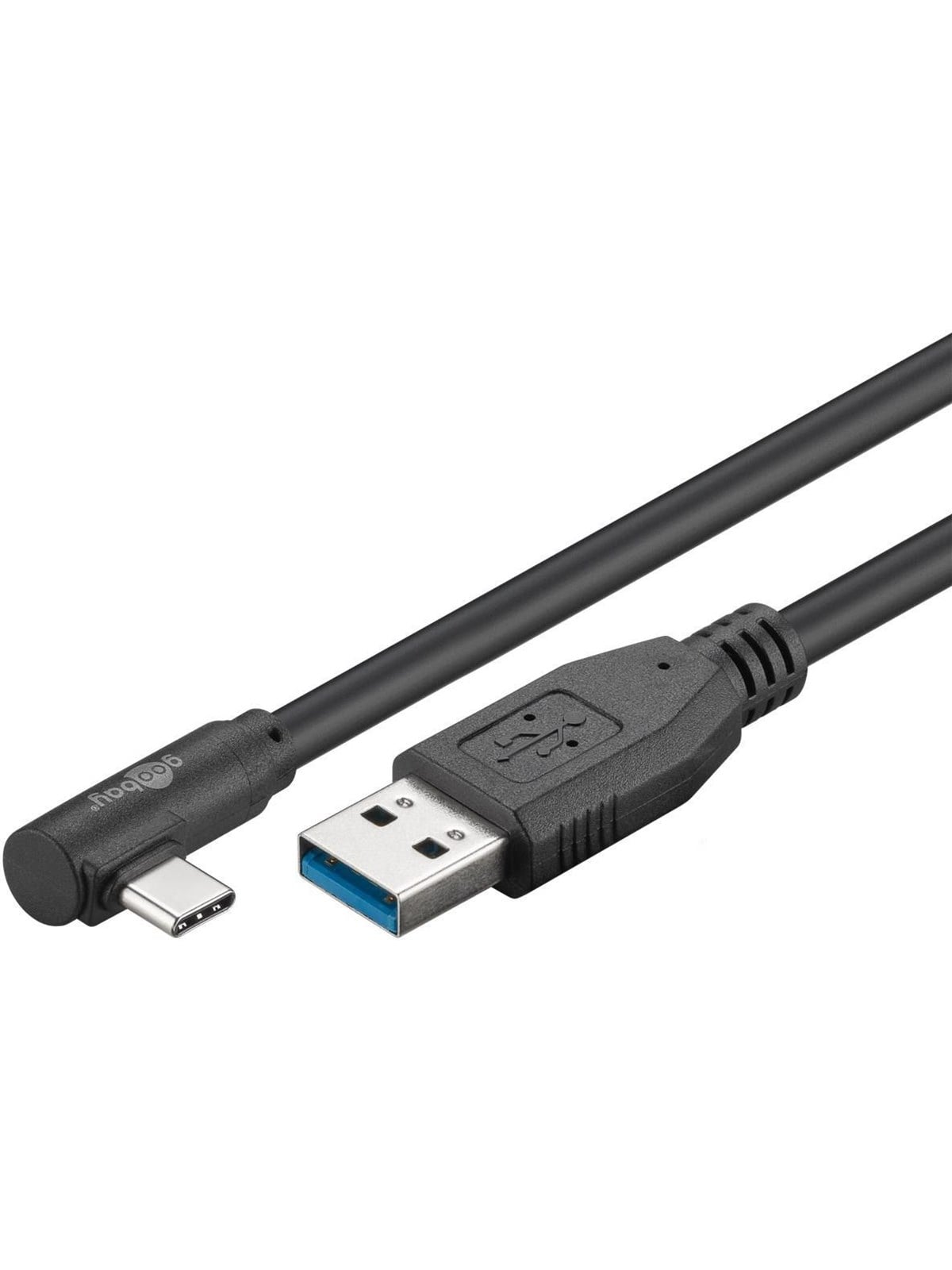 Pro Usb-a Usb-c - 90° - 3m - Usb 3.2 Gen 1 - Schwarz - Usb Kabel - Pusb3.2g1-ac-1x90-blk-3m