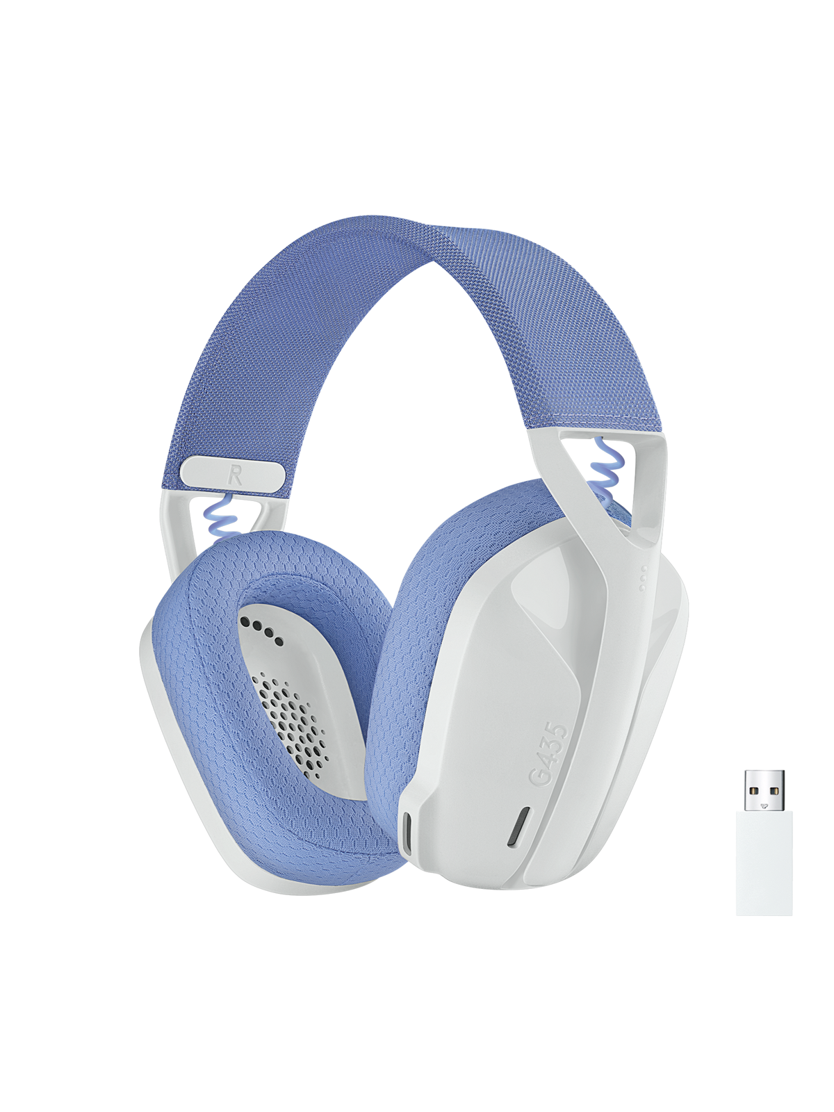 Kopfhörer - Logitech G435 Lightspeed Wireless Gaming Headset - White - Kopfhoerer/headsets - 981-001074