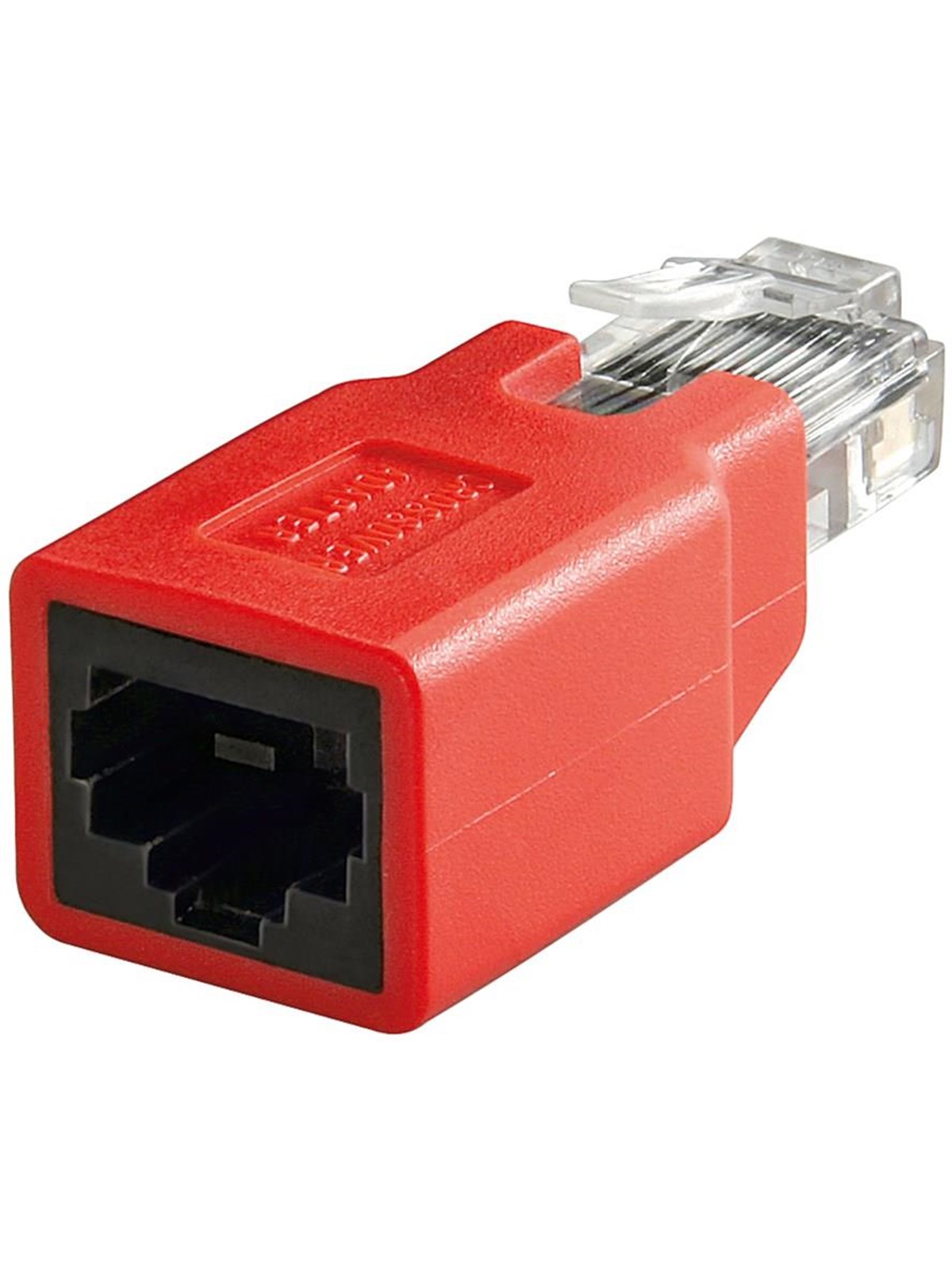 Pro 5e Rj45 Cross-over Modular Adapter Cat 5e - Rot - Netzwerk Kabel - 4040849689123