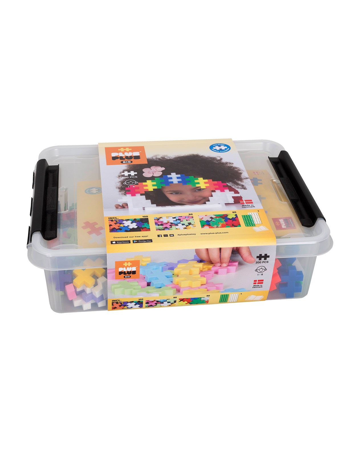 Plus-plus Big Storage Box Mix / 200 Pcs - Bausets - 3413