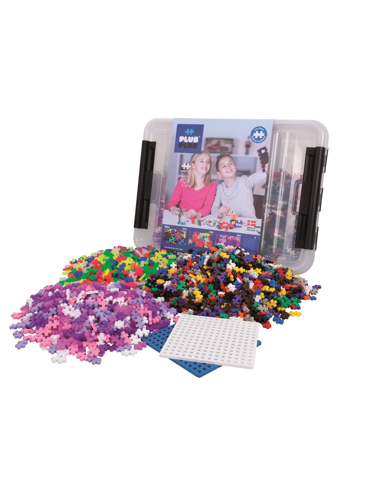 Plus-plus Storage Box Mix / 2400 Pcs - Bausets - 3406