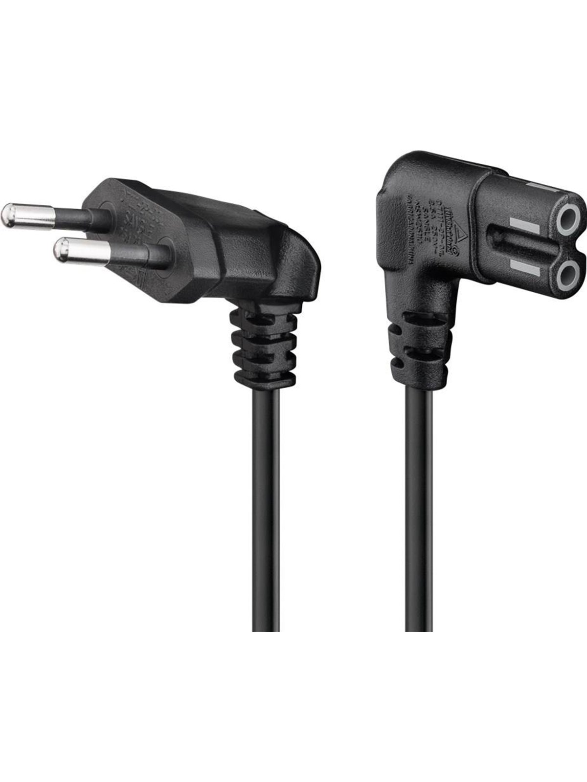 Pro Power Cable C7 - 0.3 m - Schwarz - 90° - Stromkabel Extern - 4040849565878