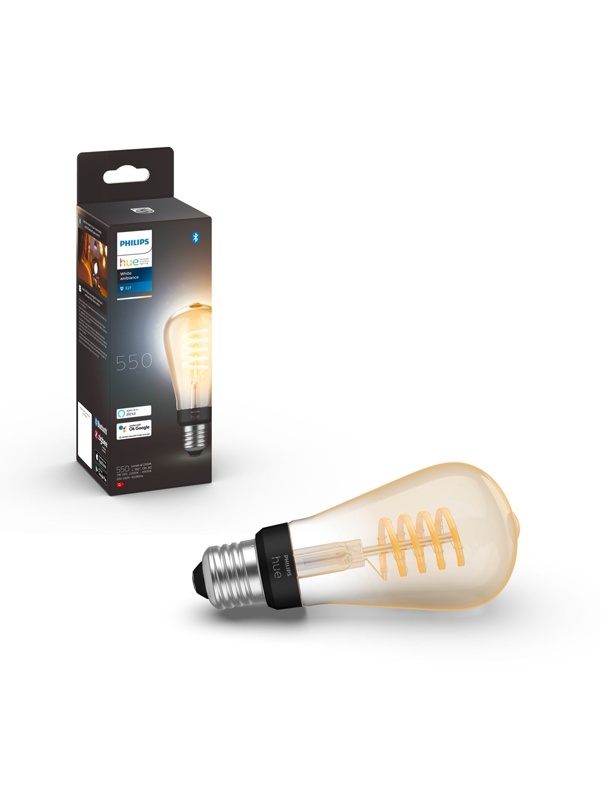 Philips Hue St64 E27 Edison Lampe Mit Glühdraht - Smart Home - 929002477701