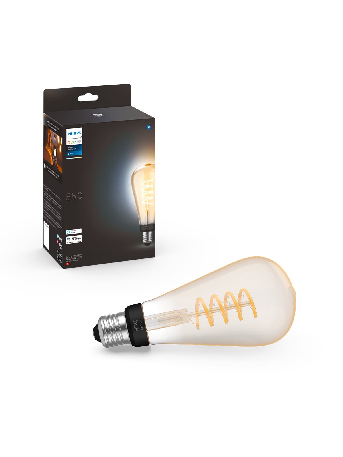 Philips Hue St72 E27 Giant Edison Lampe Mit Glühdraht - Smart Home - 929002477901
