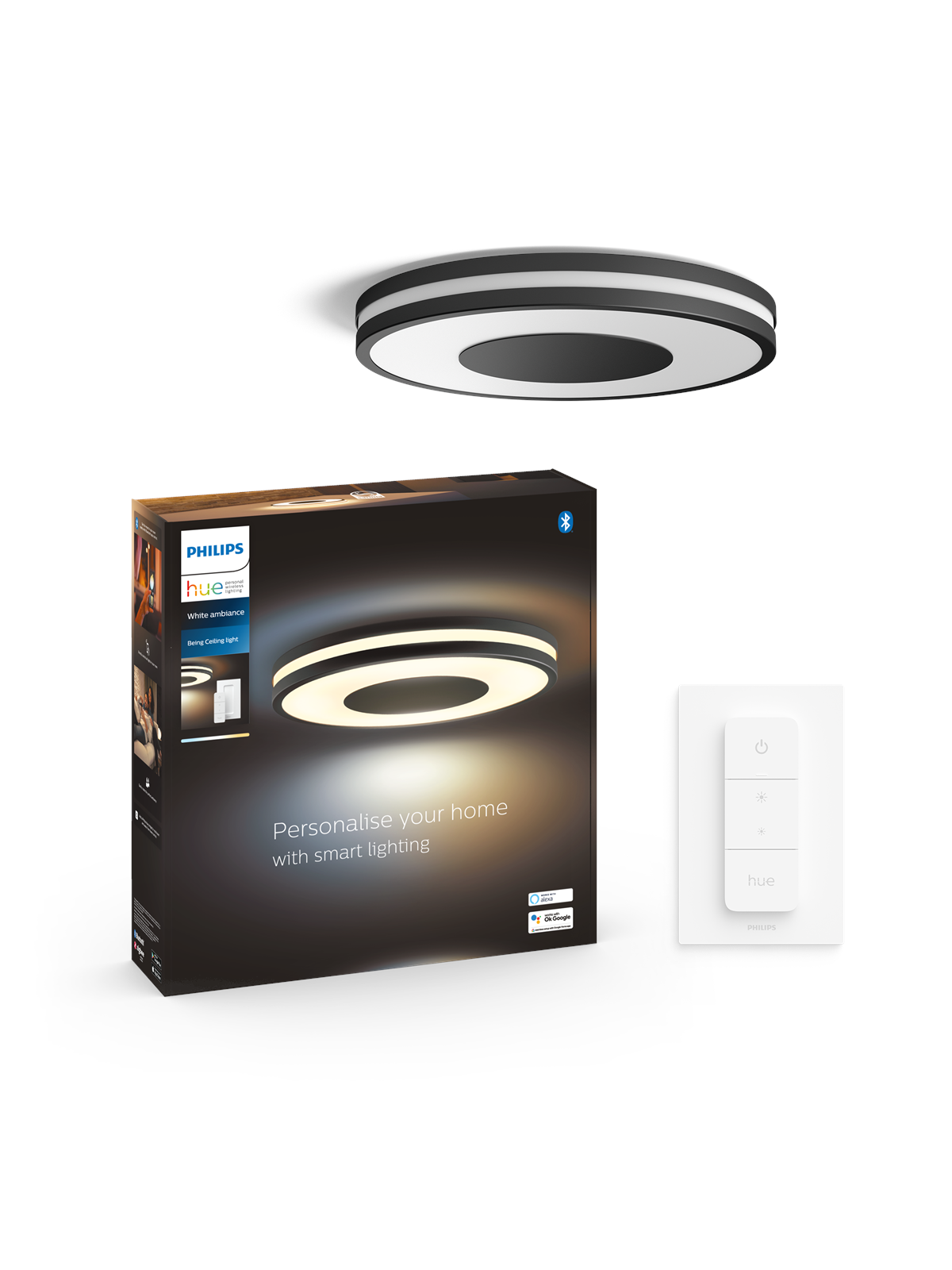 Philips Hue Being Plafond Ceiling Light - Black - Smart Home - 929003055101