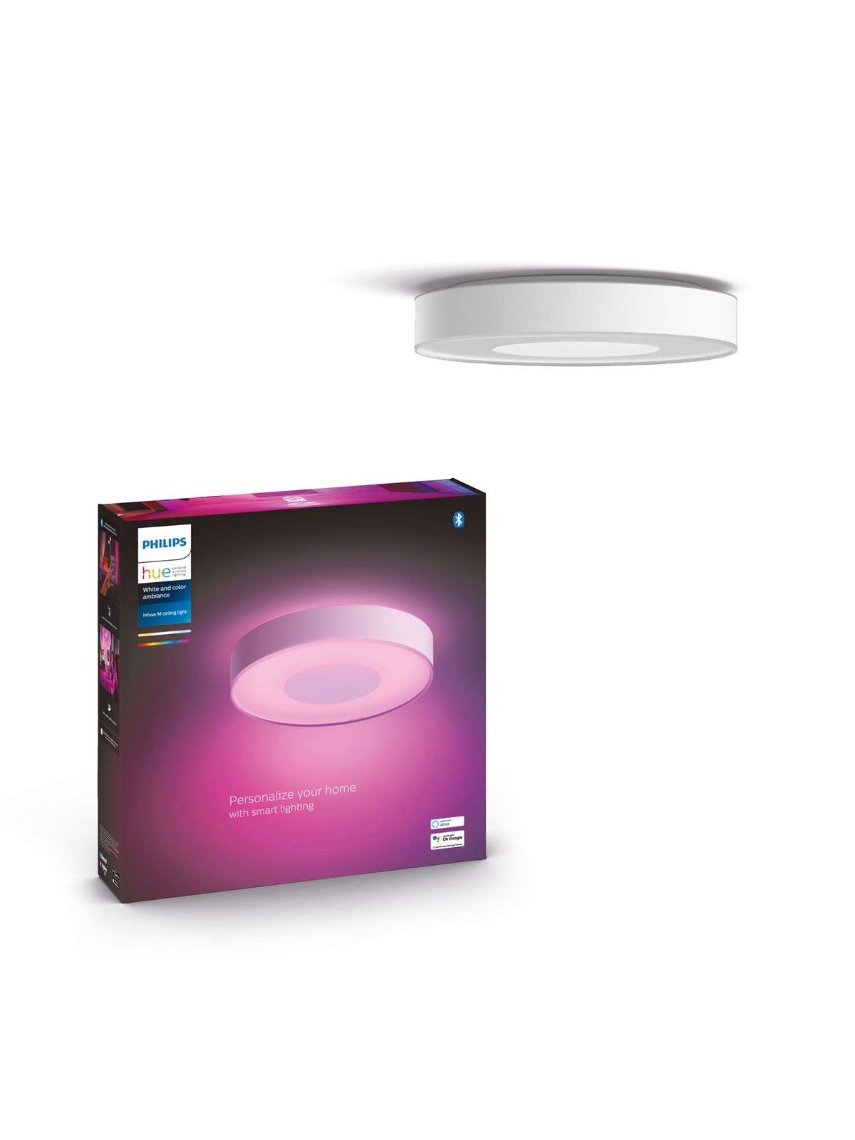 Philips Hue Infuse Medium Ceiling Lamp — White & Color Ambiance - Smart Home - 915005997201