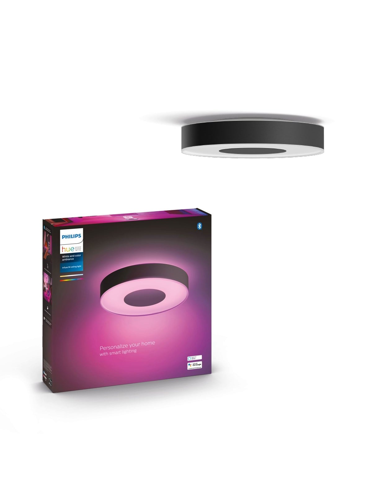 Philips Hue Infuse Medium Ceiling Plafond Light - Black - Smart Home - 915005997301