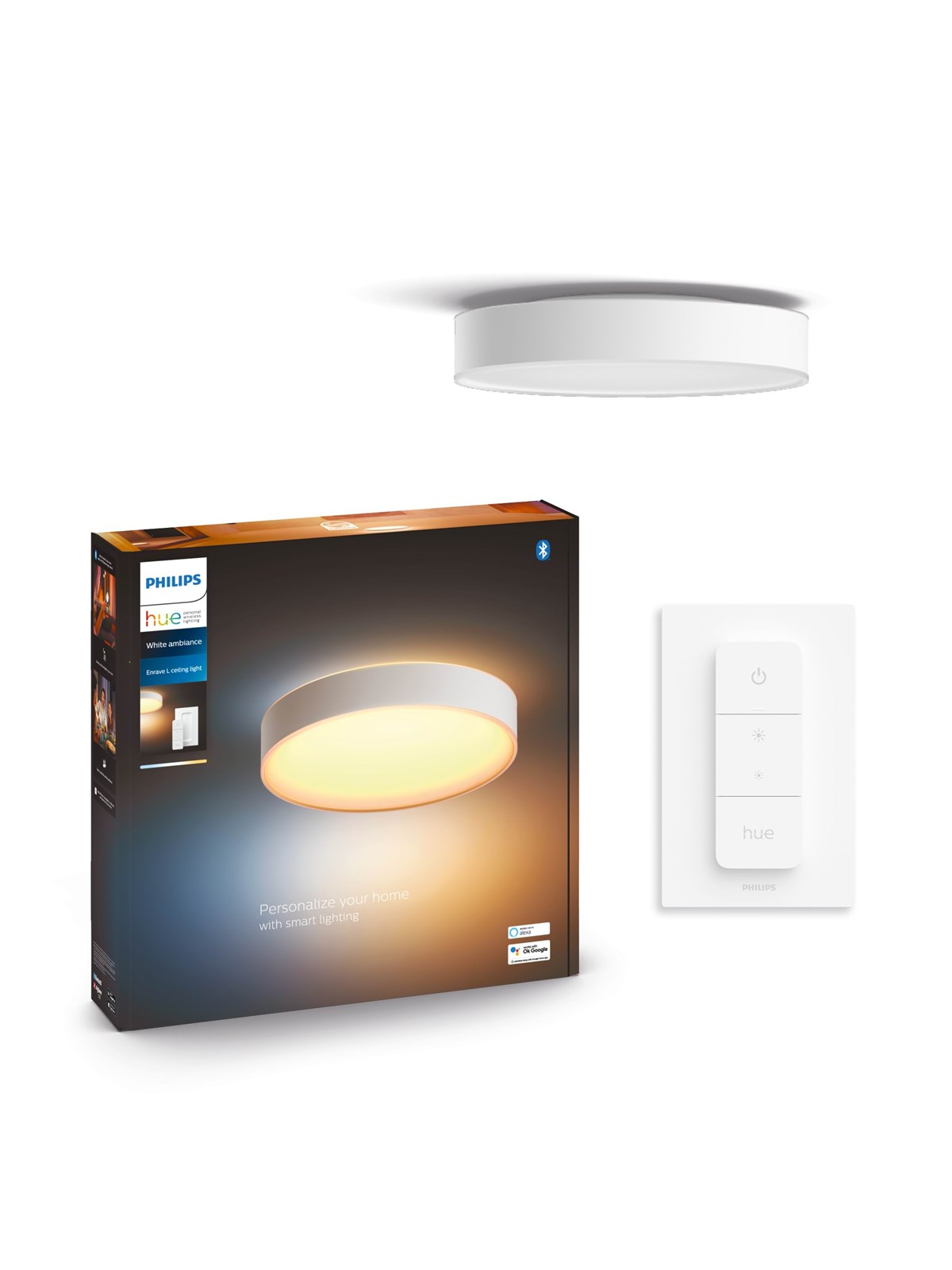 Philips Hue Enrave, Große Deckenleuchte (Weiß) - Smart Home - 915005996801
