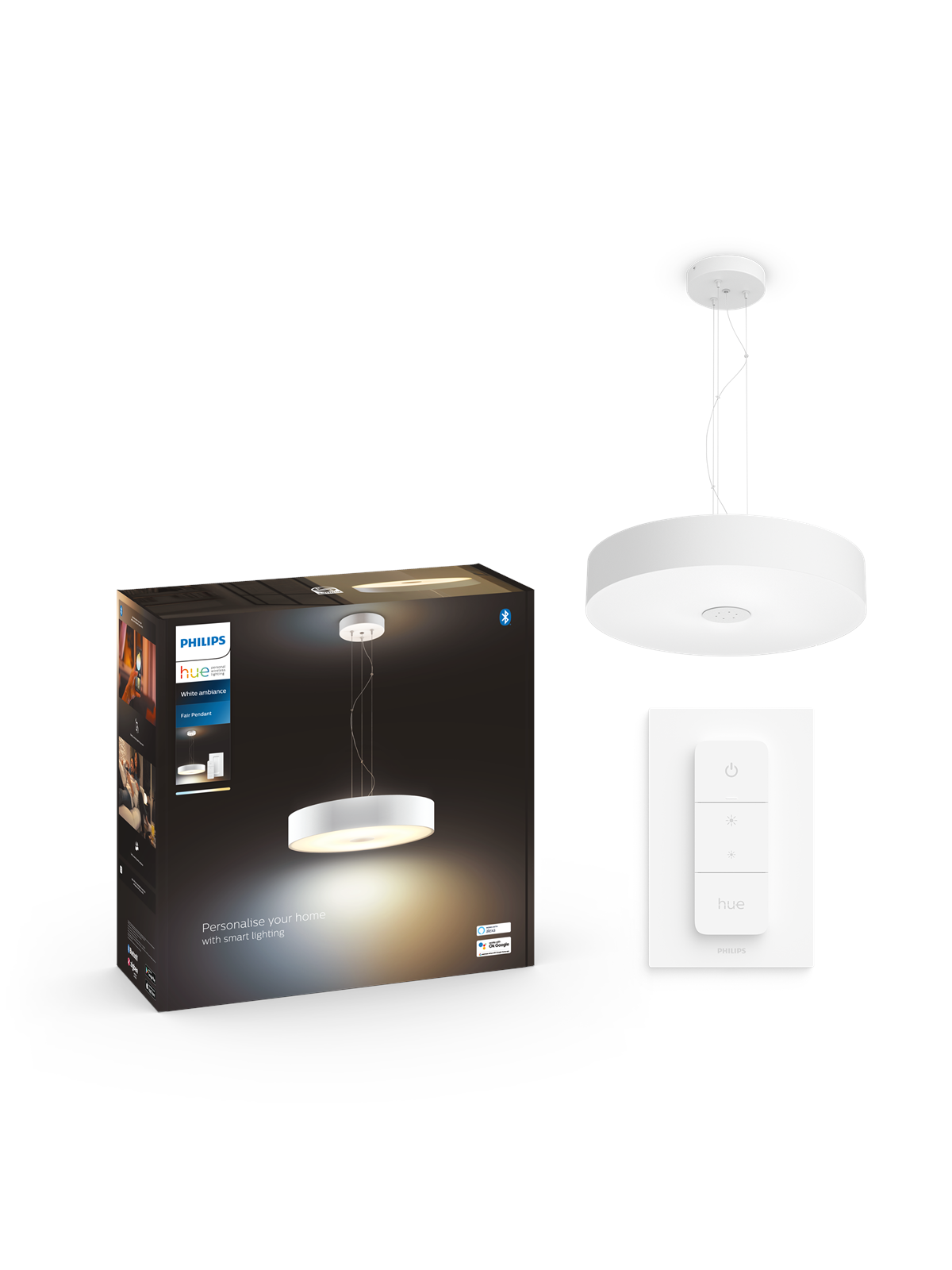 Philips Hue Fair Pendant Ceiling Light - White - Smart Home - 929003054401