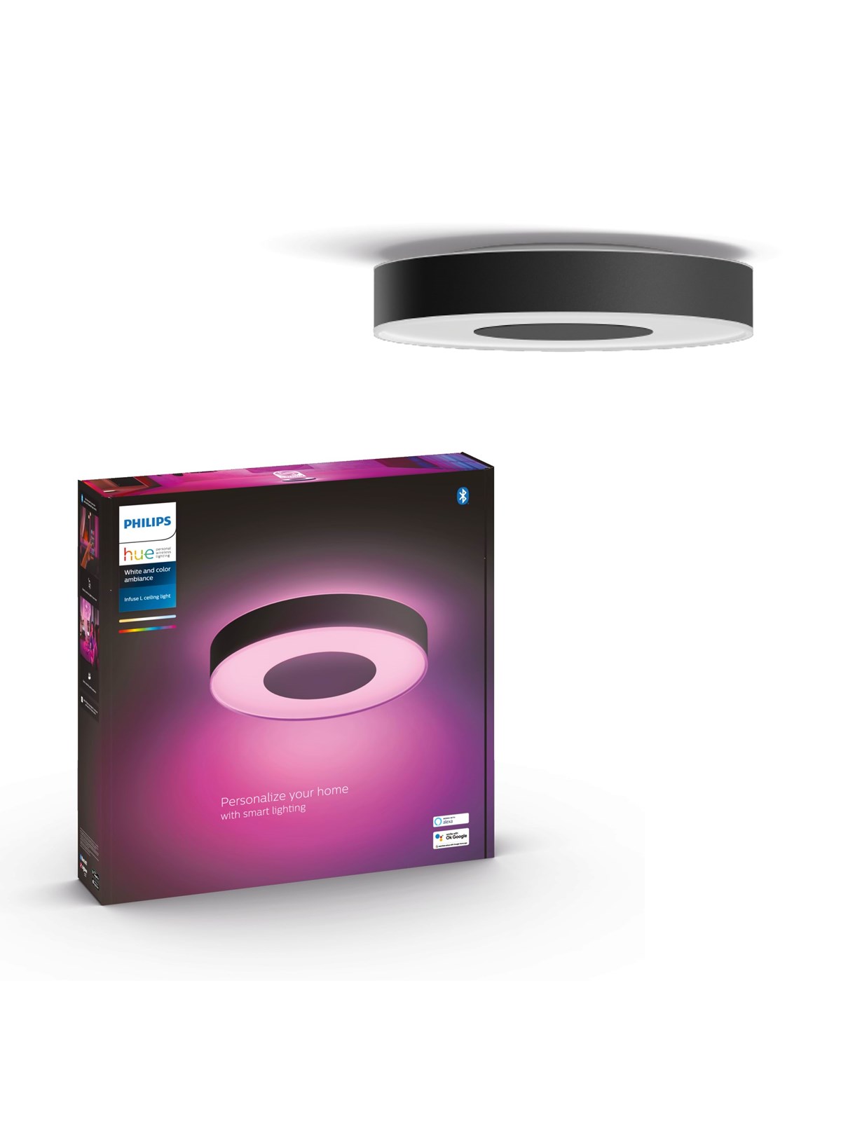 Philips Hue Infuse Large Ceilling Plafond Light - Black - Smart Home - 915005997501