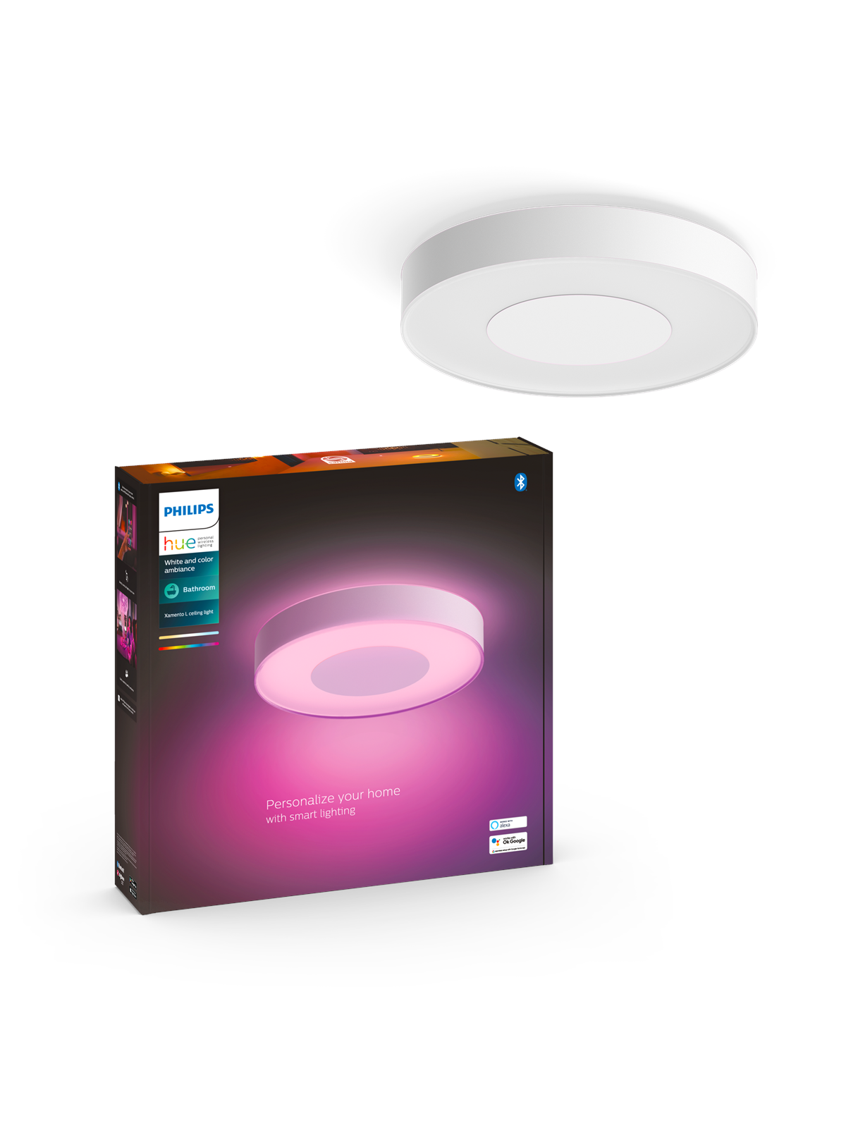 Philips Hue Xamento Large Bathroom Ceilling Light - Weiß - Smart Home - 915005997901