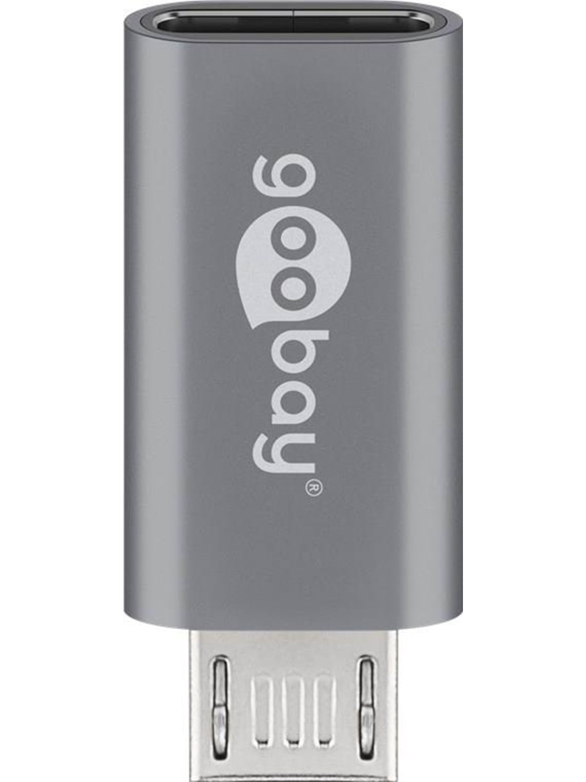 Pro Micro-usb to Usb-c Adapter- Grey - Usb Kabel - 4040849555534
