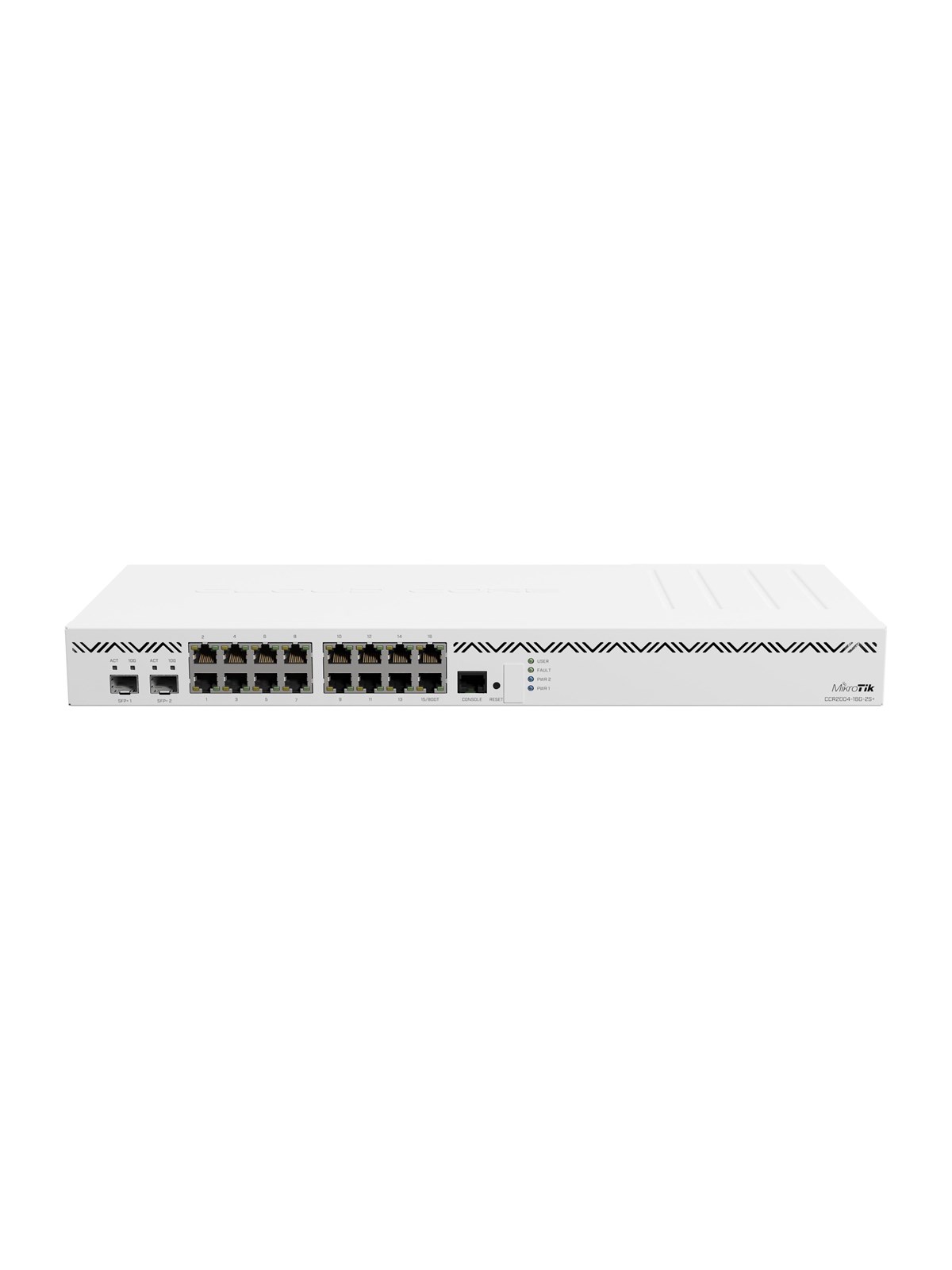 Mikrotik Ccr2004-16g-2s+ Cloud Core Router 16x Gigabit Ethernet Ports 2x10g Sfp+ Cages - Router - Wlan Router