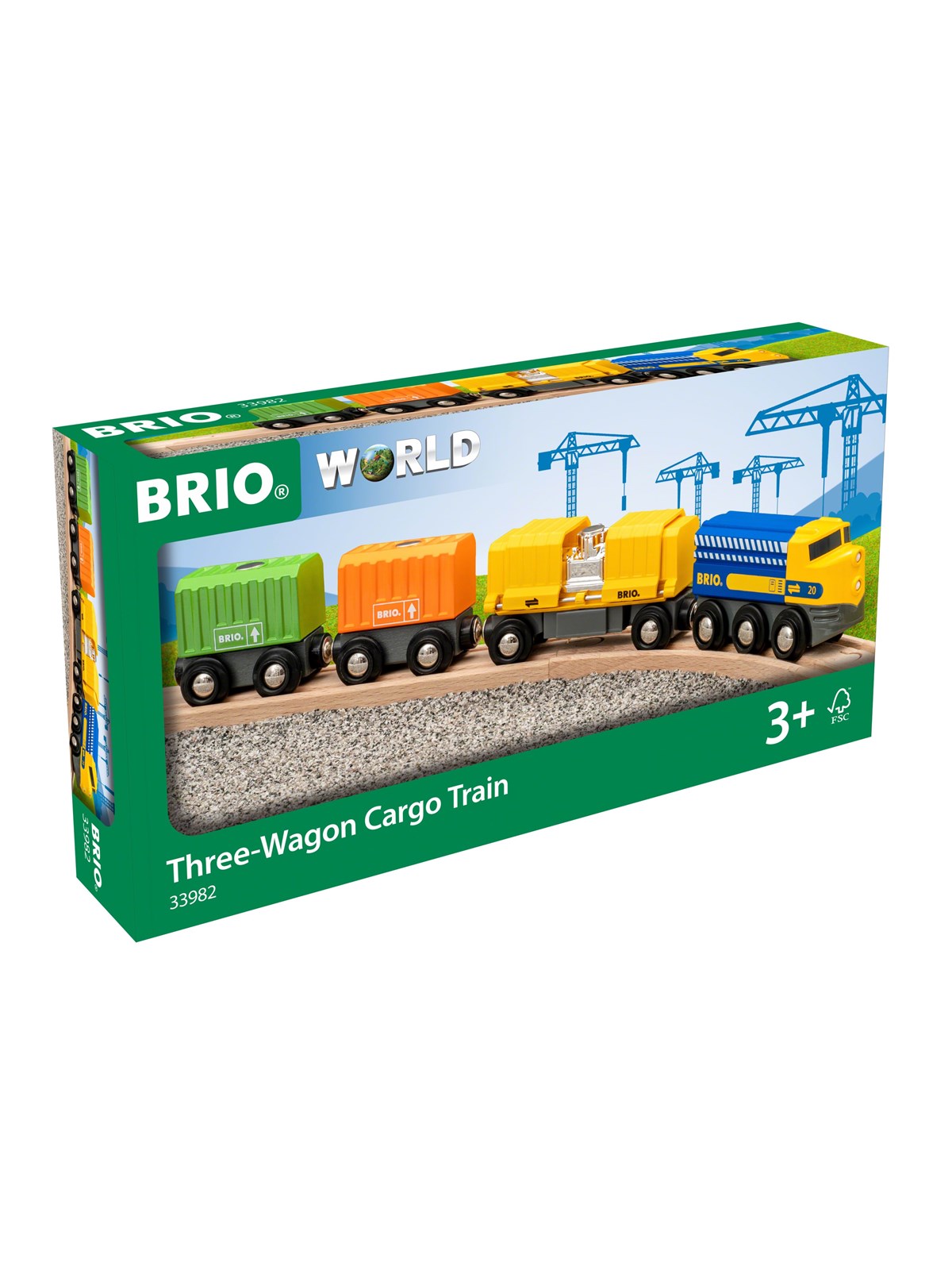 Brio Three-wagon Cargo Train - Brio Train - 33982