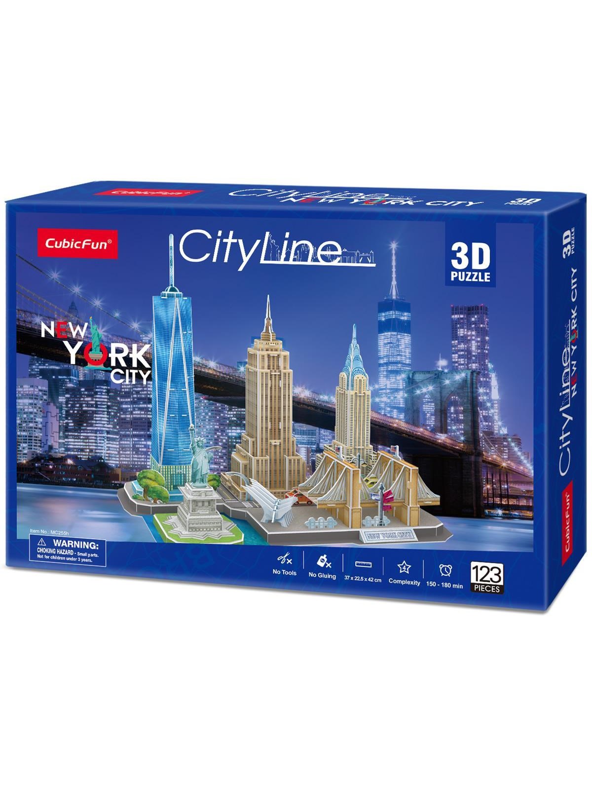 Cubic Fun City Line New York City 3D 123 pcs 3D Puzzle