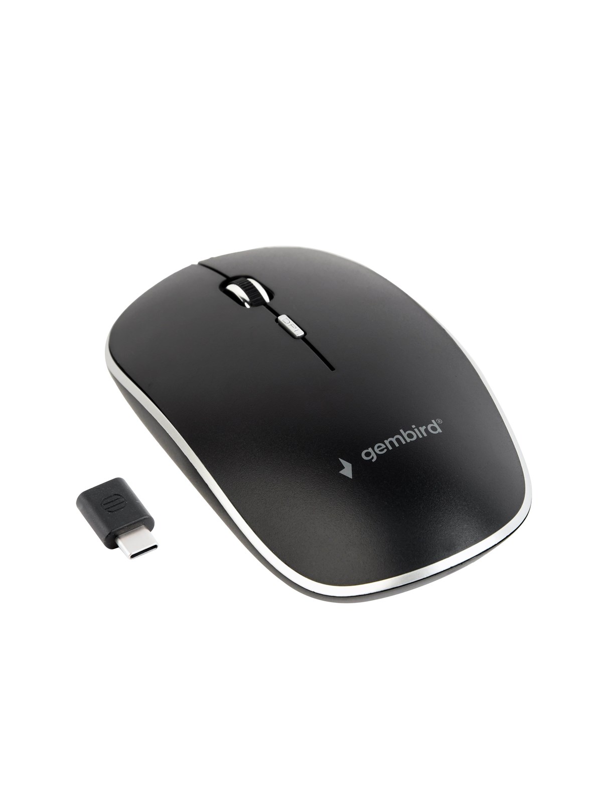 Gembird Silent Wireless Optical Mouse - Usb-c Receivcer - Maus (Schwarz) - Musw-4bsc-01