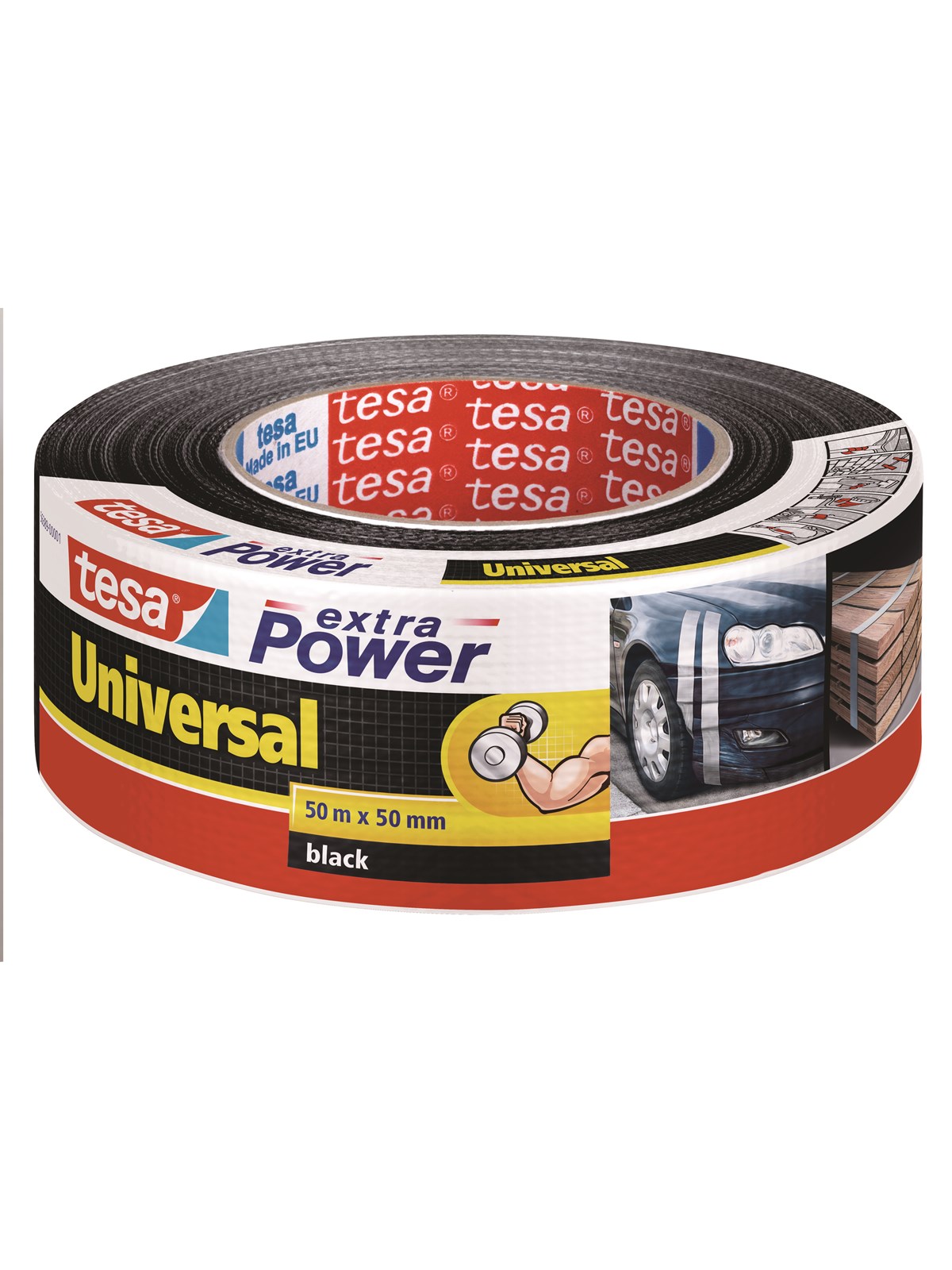 Tesa Duct Tape Extra Power Universal 50m x 50mm Black - Klebeband Und Kleber - 56389-00001-05