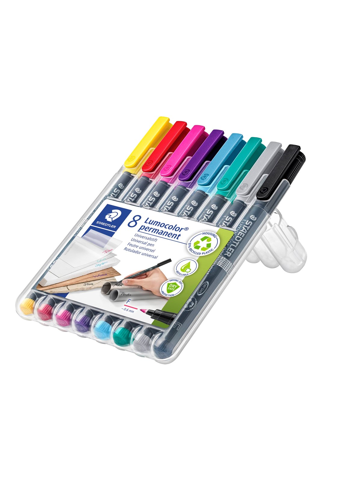 Staedtler Universal Pen Lumocolor Perm F 8pcs - Utensilien Zum Schreiben Und Zeichnen - 318 Wp8