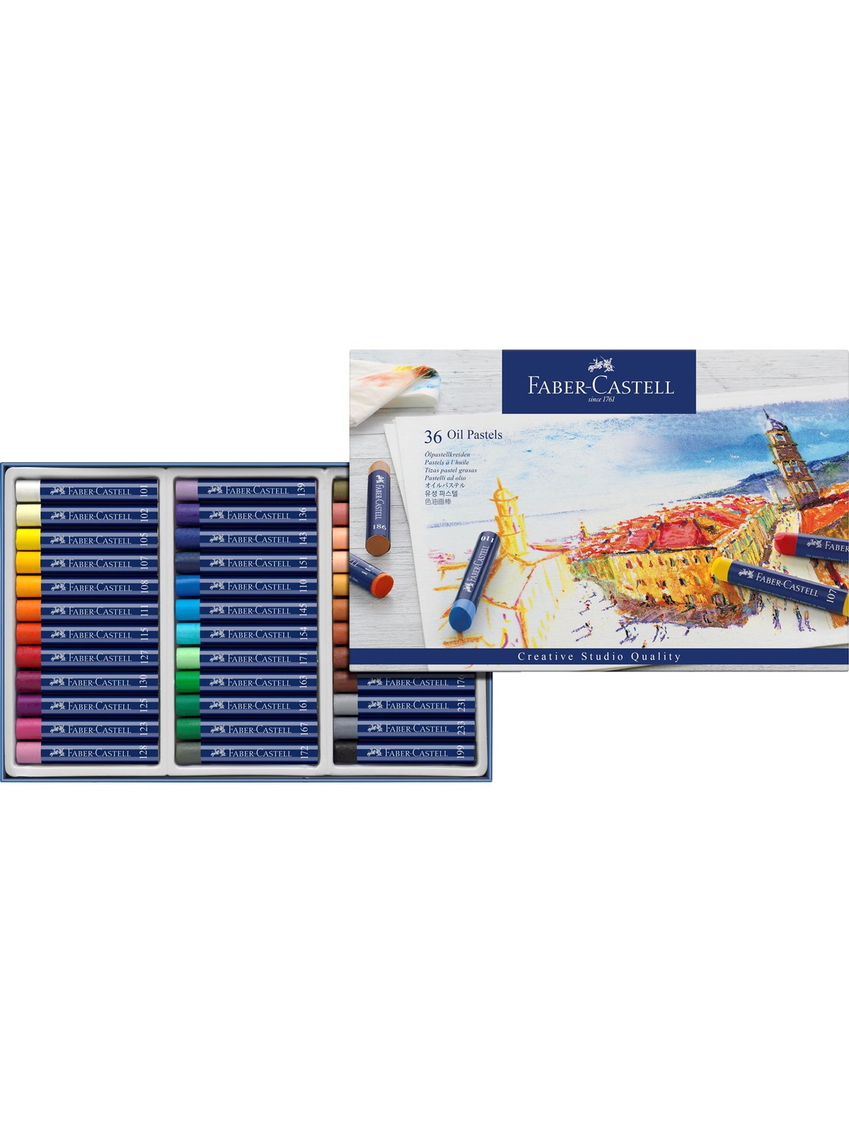 Faber-castell Ölpastellkreiden 36er Kartonetui - Utensilien Zum Schreiben Und Zeichnen - 127036