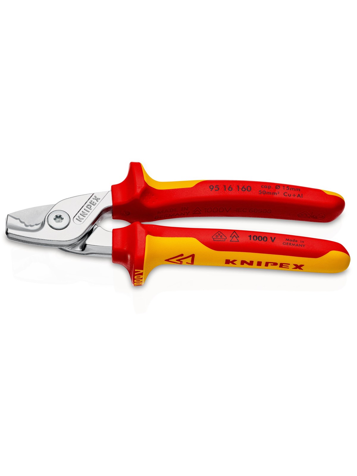 Knipex Stepcut, Kabelscheren Mit Stufenschnitt - Haus Garten - 95 16 160 SB