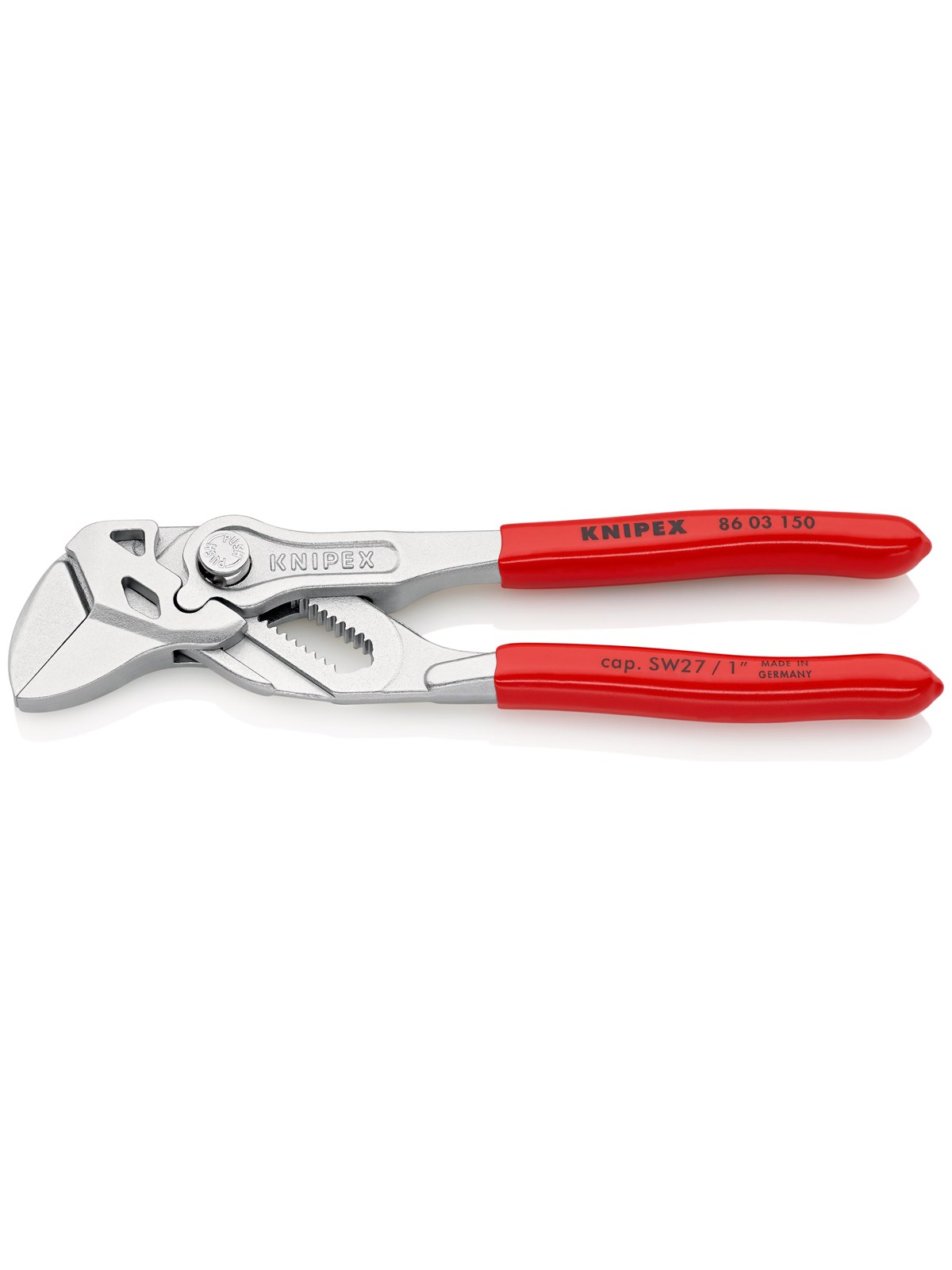 Knipex Zangenschlüssel, Zange Und Schraubenschlüssel in Einem Werkzeug - Werkzeuge Fuer Sanitaerarbeiten - 86 03 150 SB