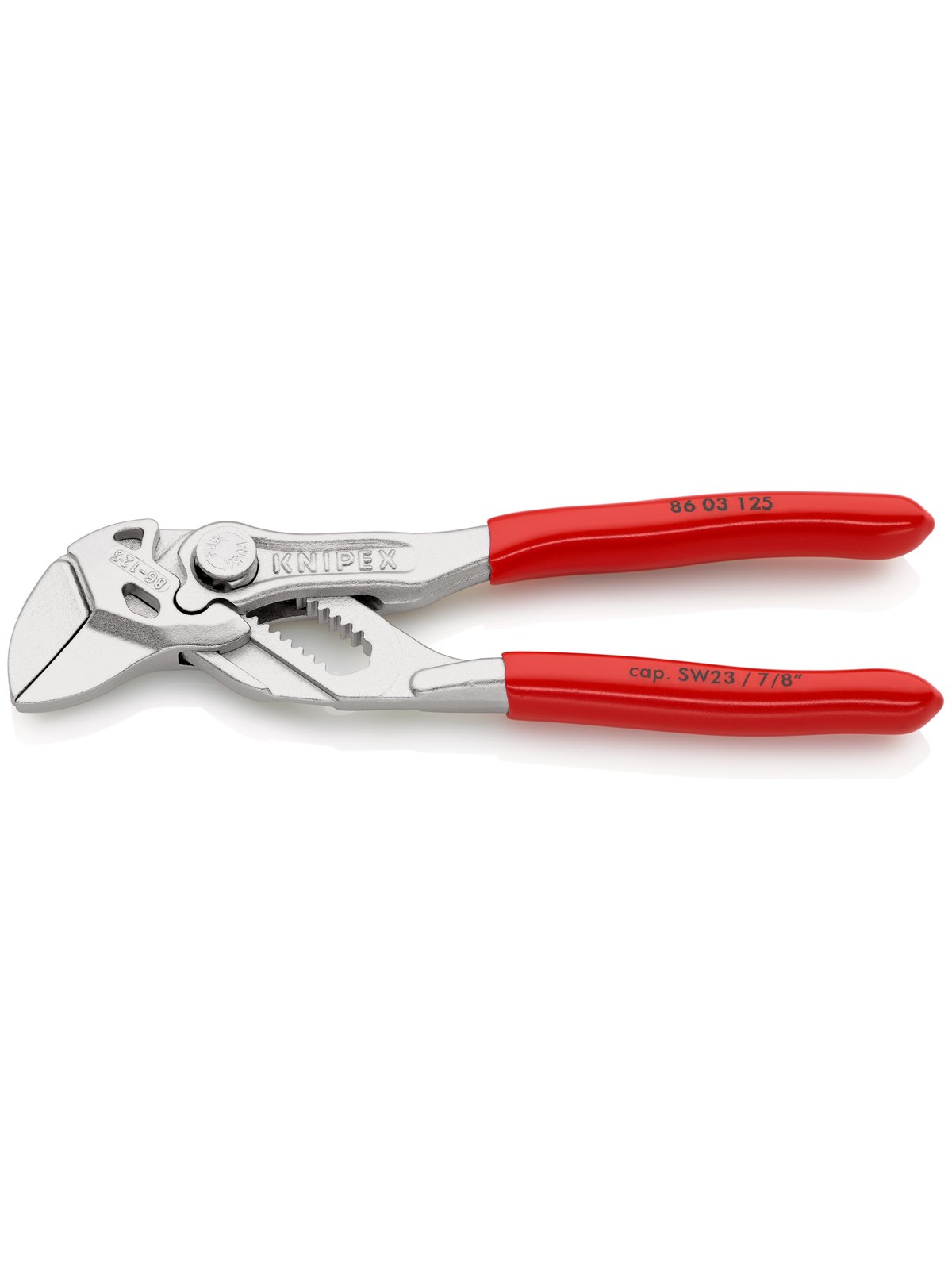 Knipex Zangenschlüssel, Zange Und Schraubenschlüssel in Einem Werkzeug - Werkzeuge Fuer Sanitaerarbeiten - 86 03 125 SB