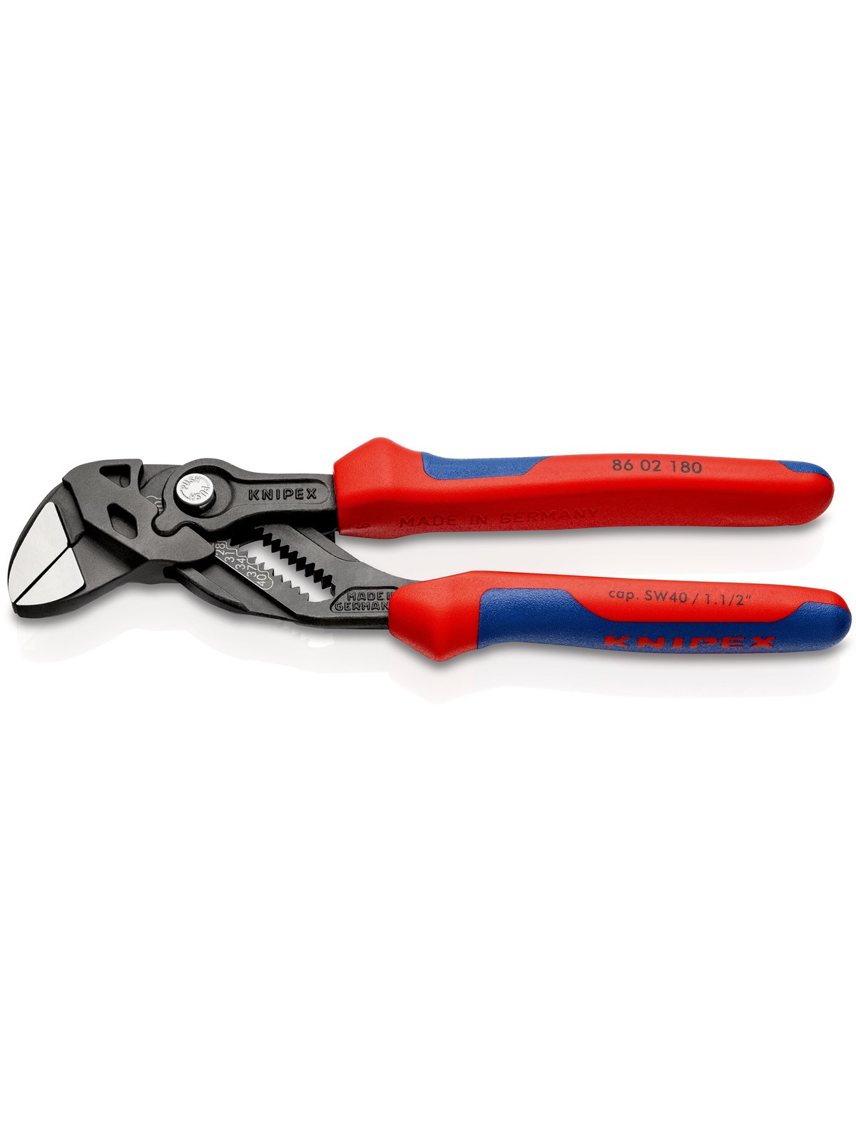 Knipex Zangenschlüssel, Zange Und Schraubenschlüssel in Einem Werkzeug - Werkzeuge Fuer Sanitaerarbeiten - 86 02 180 SB
