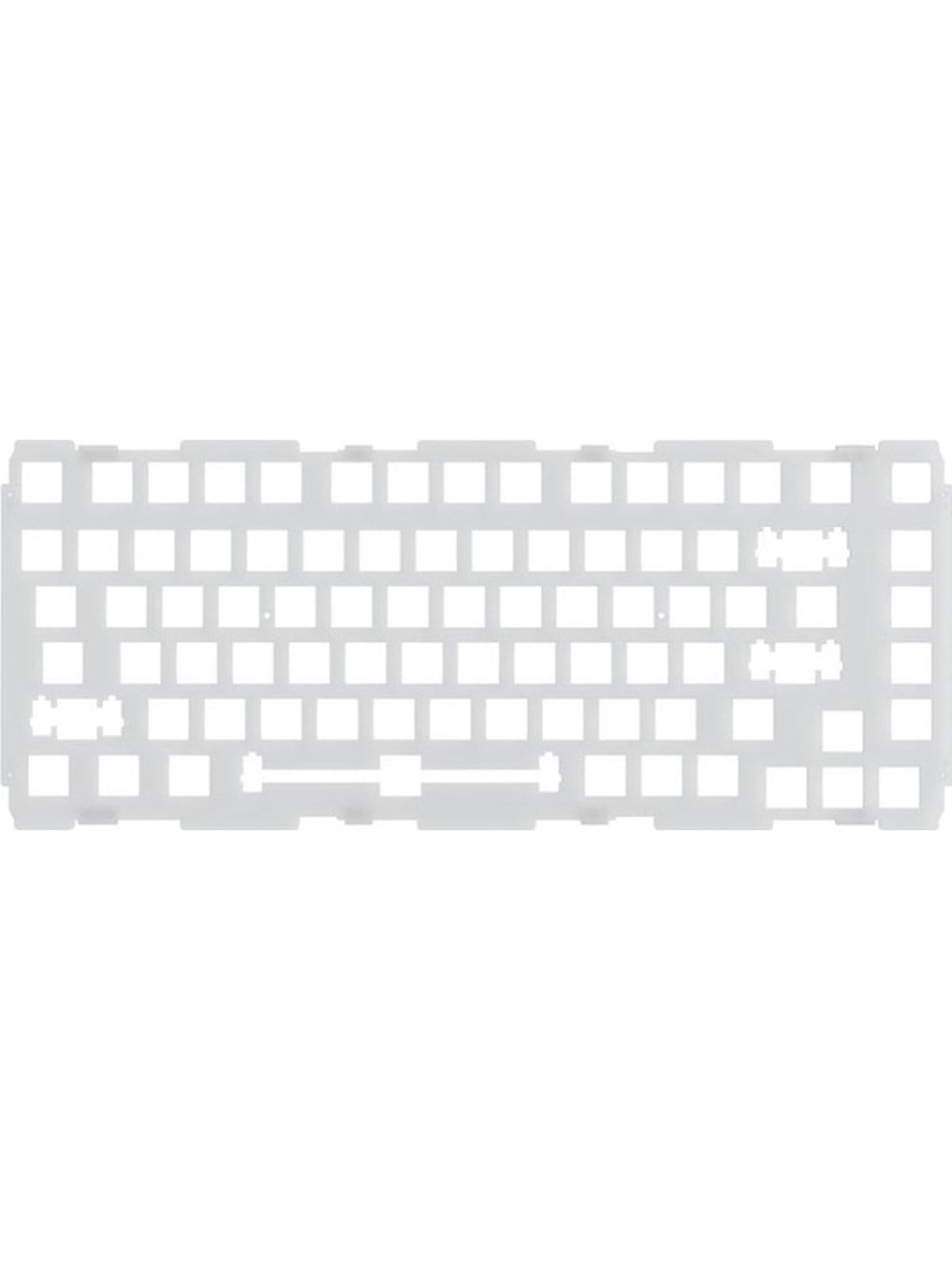 Glorious Gmmk Pro 75 % Switch Plate - Ansi - Polycarbonate - Upgrade-zubehör - Silber - Tastaturen - Glo-acc-p75-sp-pc