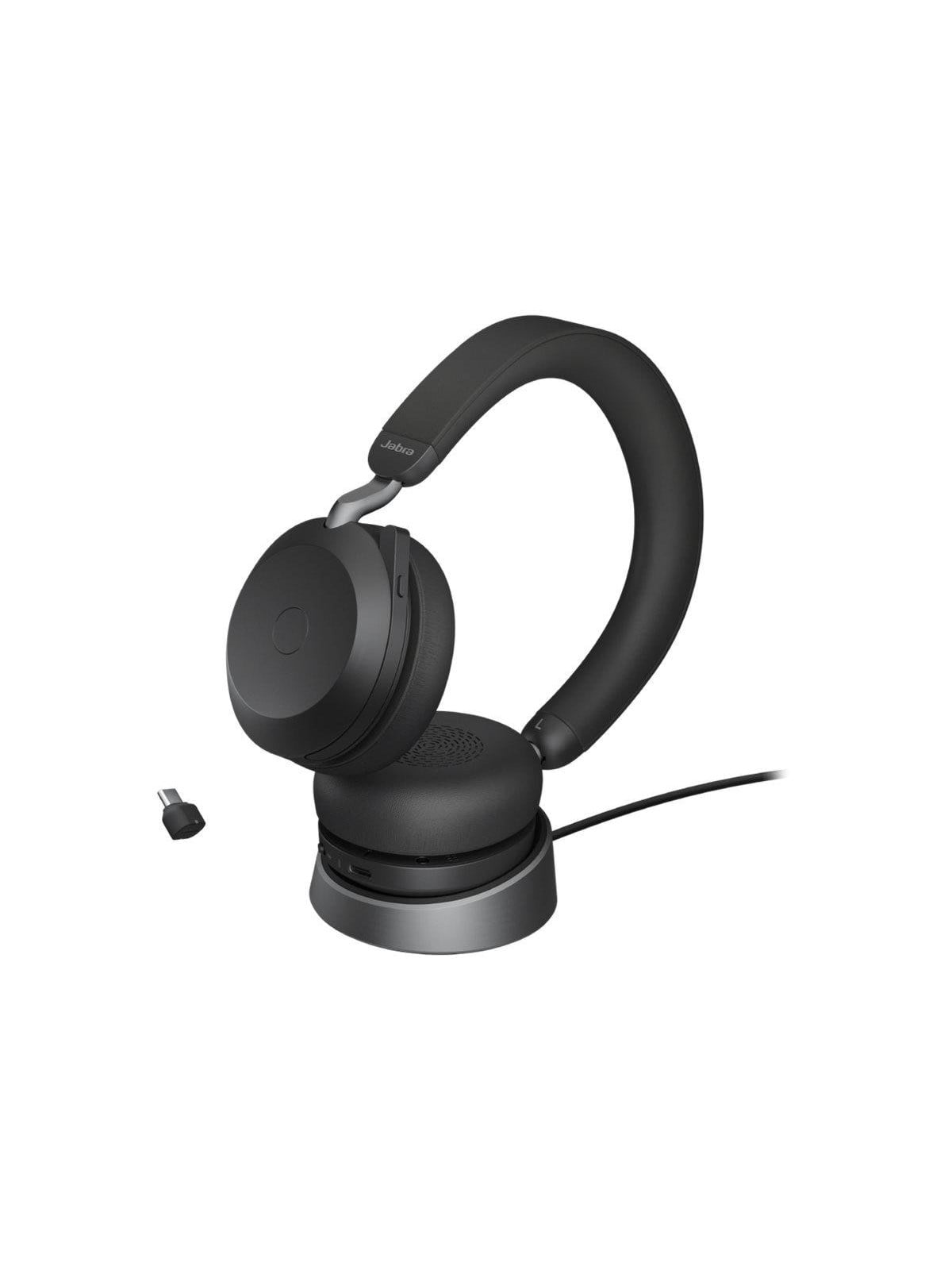 Kopfhörer - Jabra Evolve2 75 Link380c UC Stereo Stand Black - Kopfhoerer/headsets - 27599-989-889