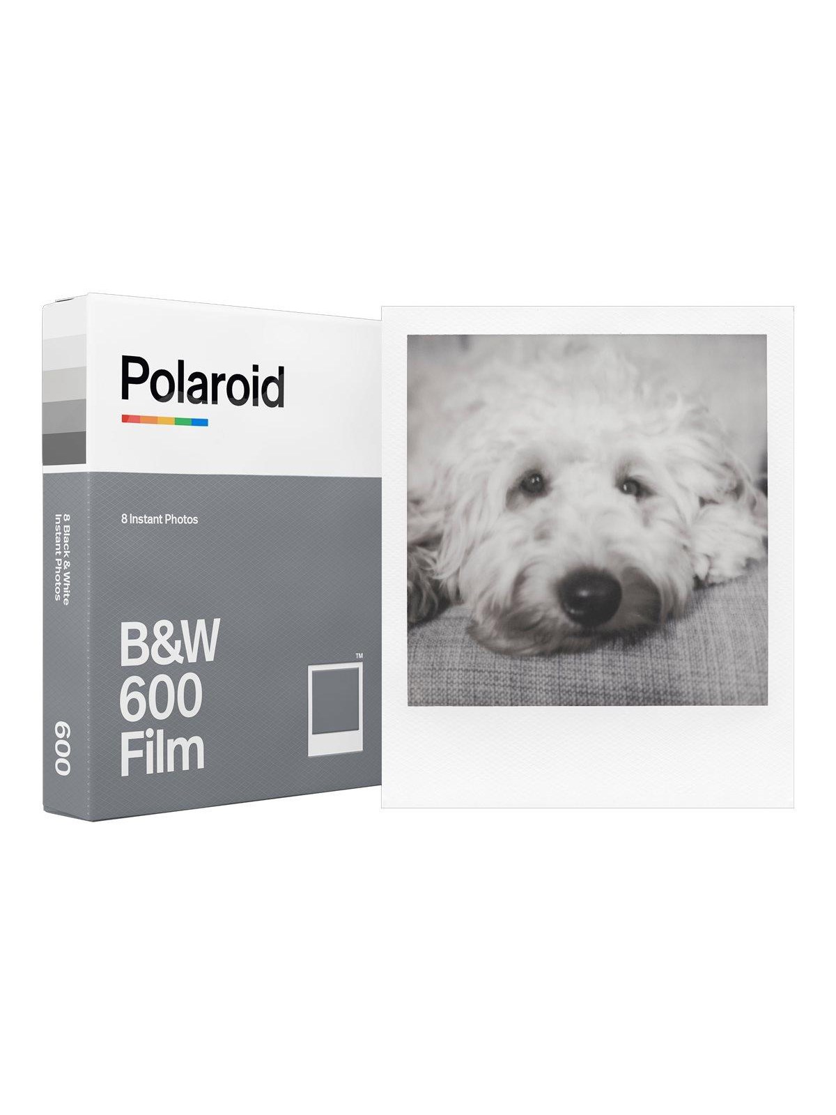 Polaroid Black & White Film 600 Type (8 Exposures) - White Frame - Photo Film - 006003
