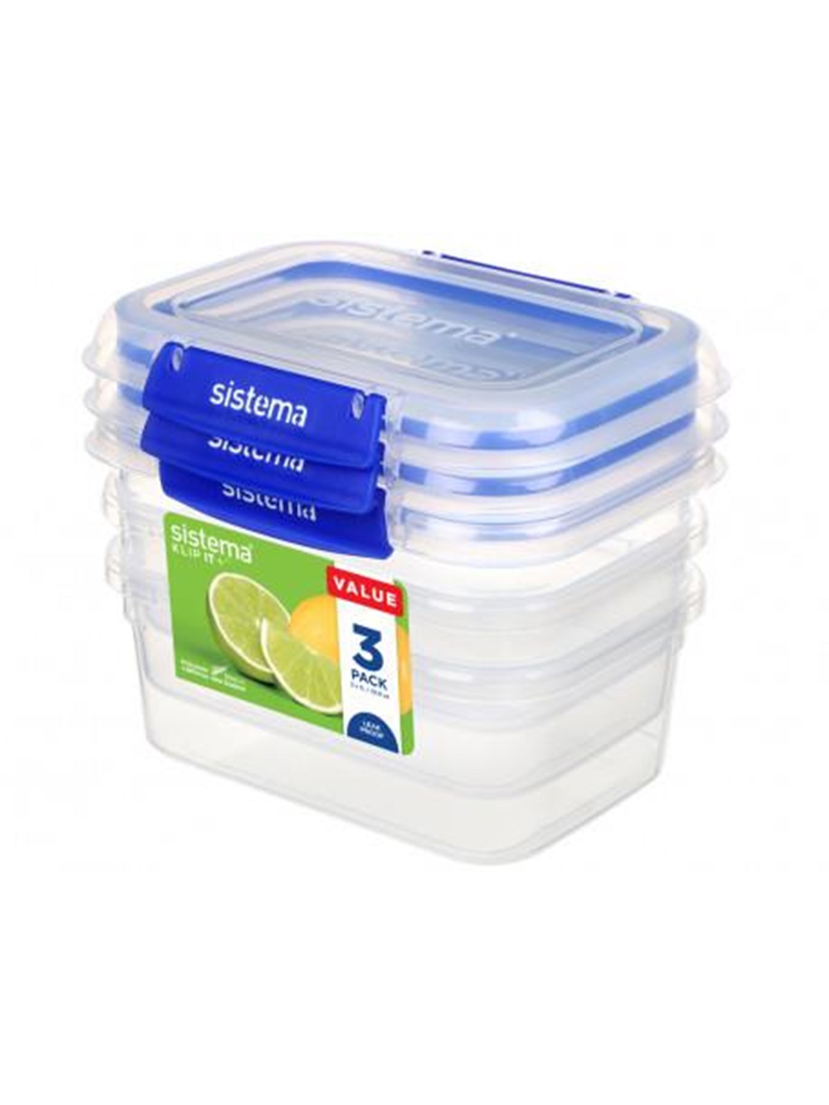 Sistema Rectangle Klip It Plus 3 Pack 1L - Kuechenzubehoer - 881613