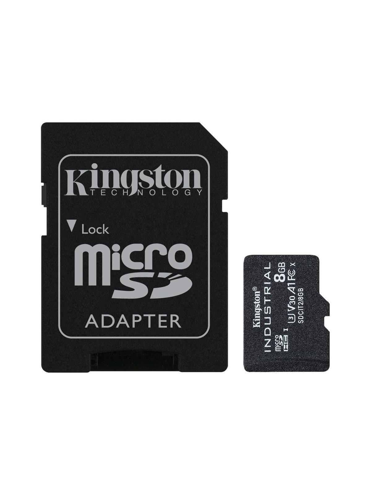 Kingston Industrial Microsd/sd - 100mb/s - 8gb - Speicherkarten - Sdcit2/8gb