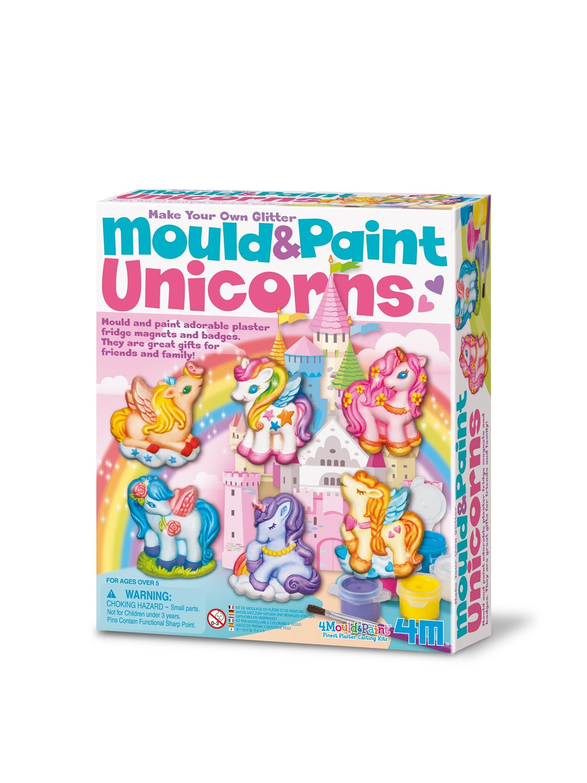 4M Mould & Paint Glitter Unicorns - Interaktives Spielzeug Ardunio Und Aehnliche - 4m-04708