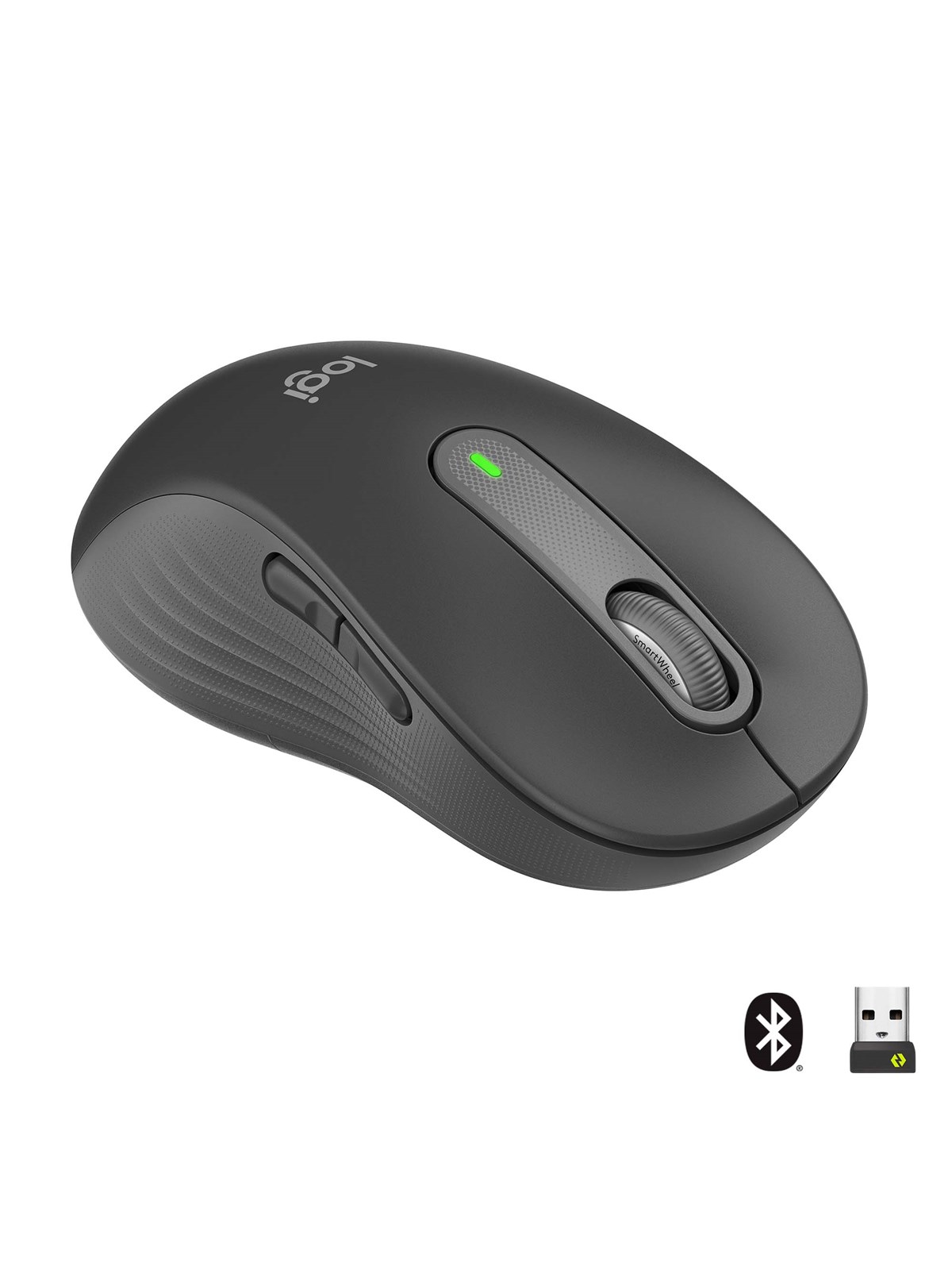 Logitech Signature M650 Large Wireless Graphite (Left Handed) - Maus (Schwarz) - 910-006239