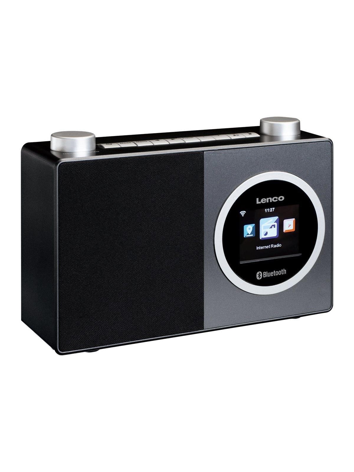 Lenco Dir-70bk - Internet Radio With Colour Display And Bluetooth - Black - Stereo - Schwarz - Dab Netzwerk Und Radiowecker
