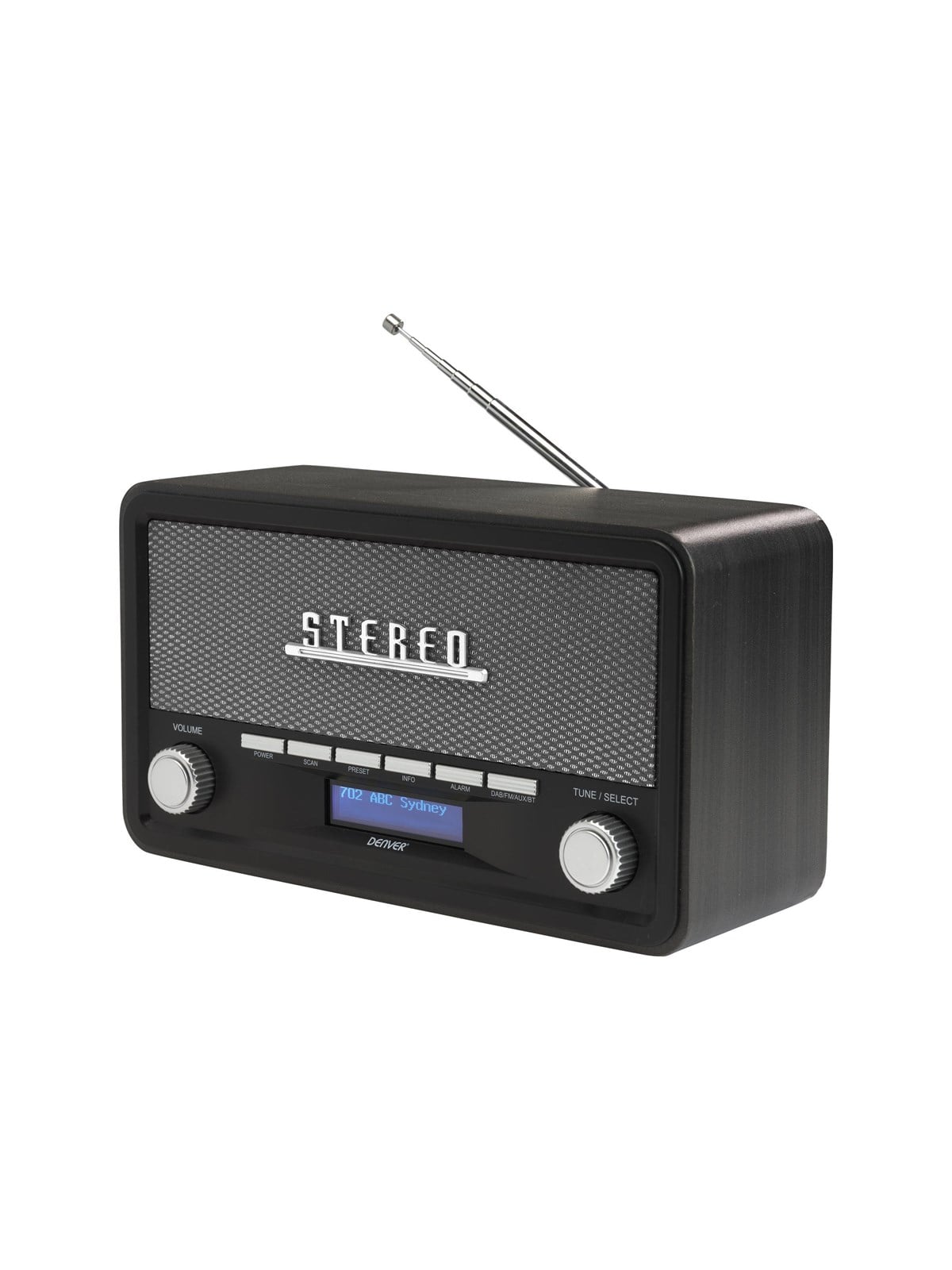 Denver Dab-18darkgrey - Dab Portable Radio - Bluetooth - Dab/dab+/FM - Stereo - Grau - Dab Netzwerk Und Radiowecker