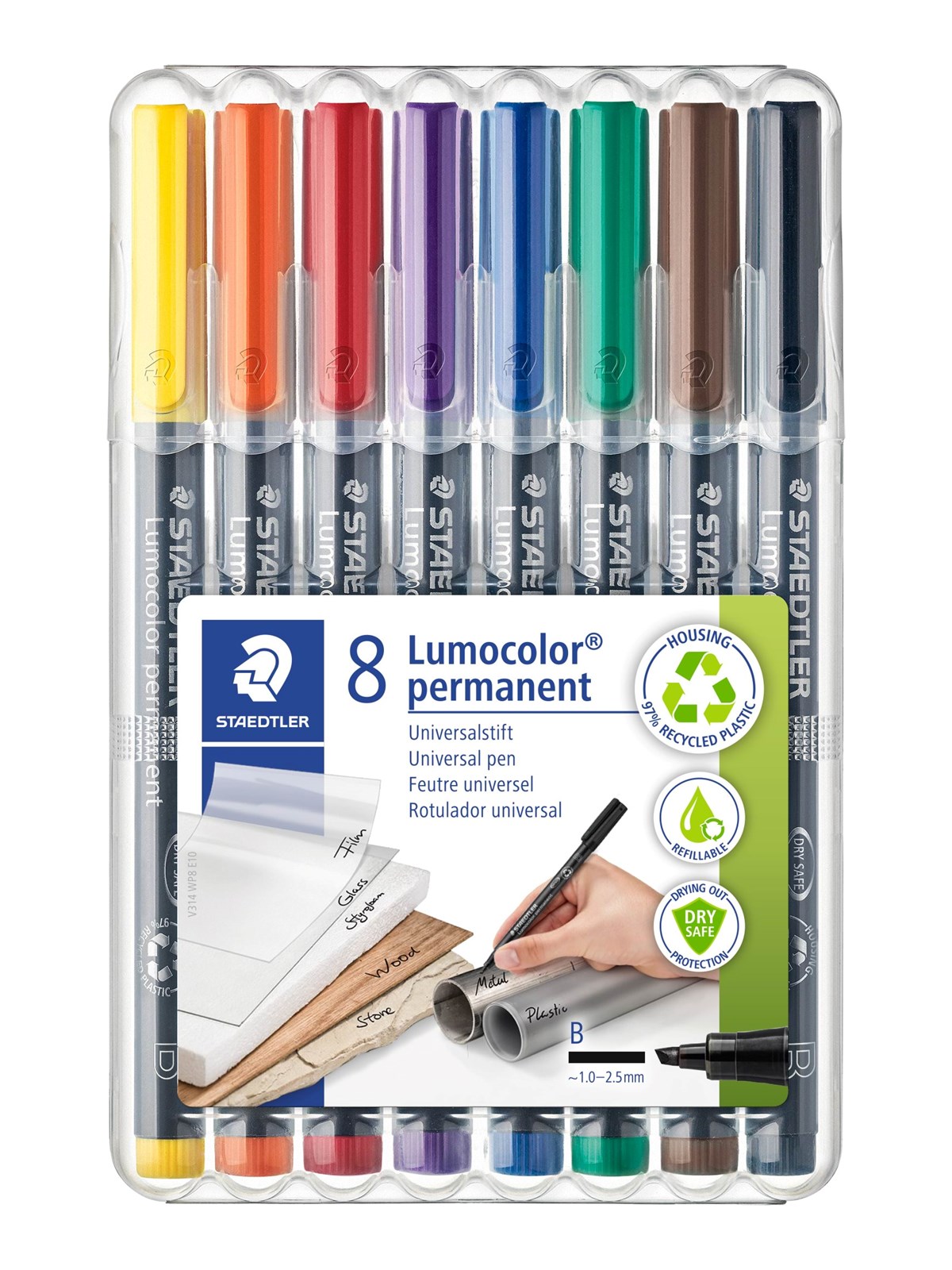Staedtler Universal Pen Lumocolor Perm B 8pcs - Utensilien Zum Schreiben Und Zeichnen - 314 Wp8