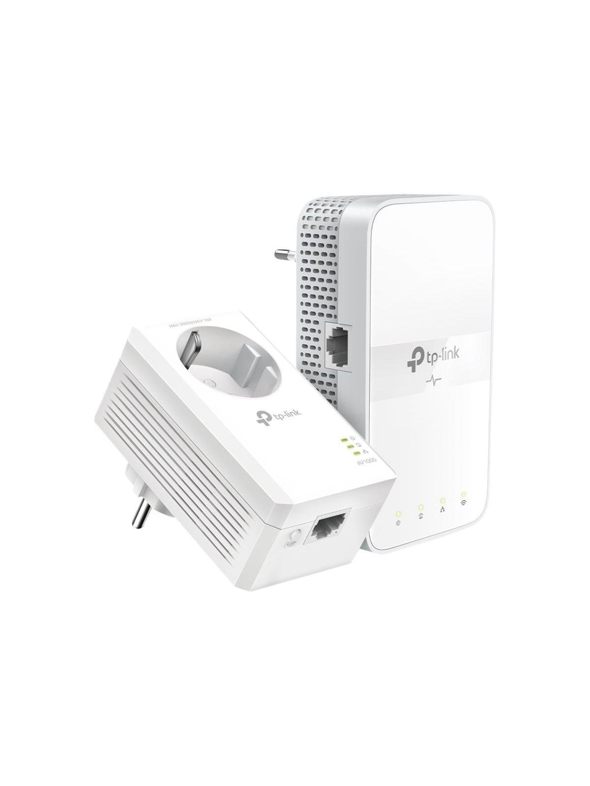 Tp-link Tl-wpa7617 Kit Av1000 Gigabit Passthrough Powerline ac Wi-fi Kit Homeplugs - Homeplug Powerline