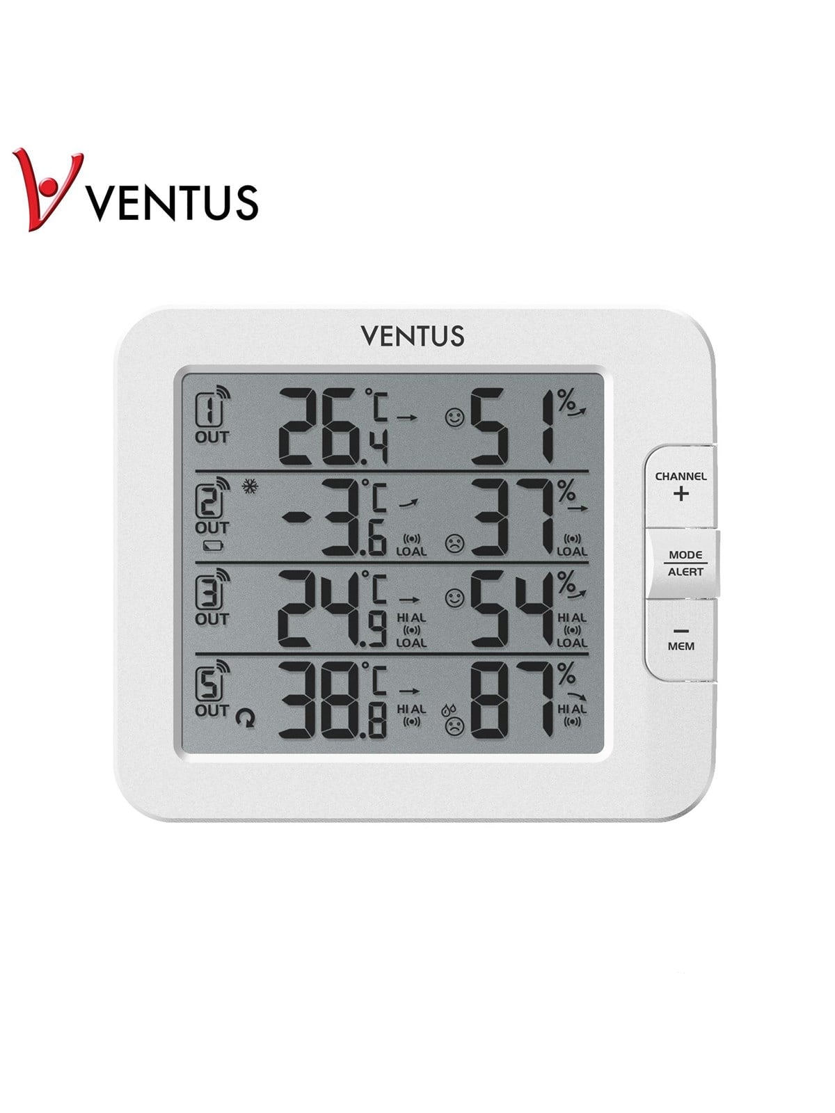 Ventus Weather Station With 3 Sensors W210 - Wetterwarte