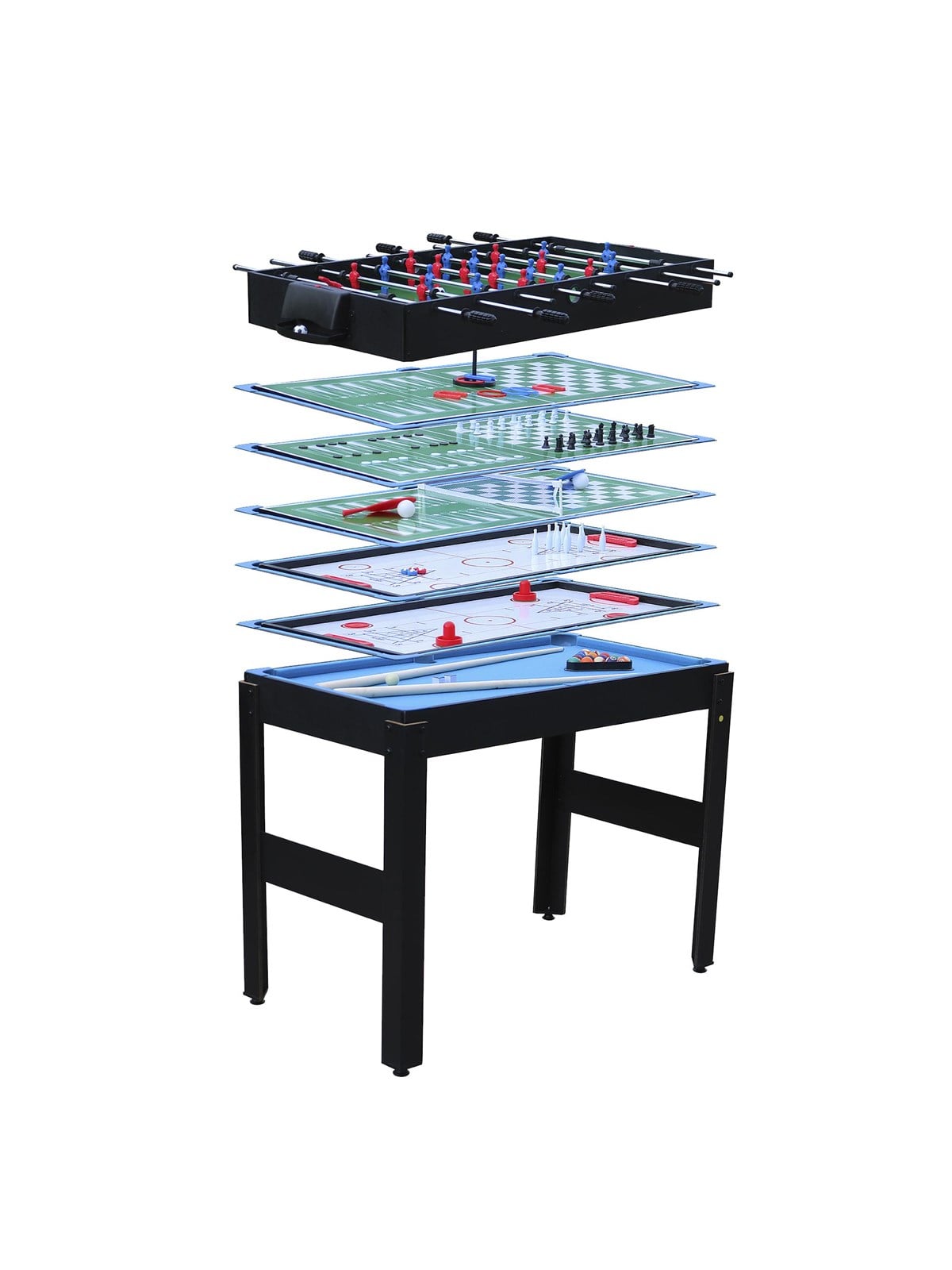 Nordic Games 12-in-1 Multi-use Game Table 90 x 50 x 124 cm - Brettspiele - 809-055