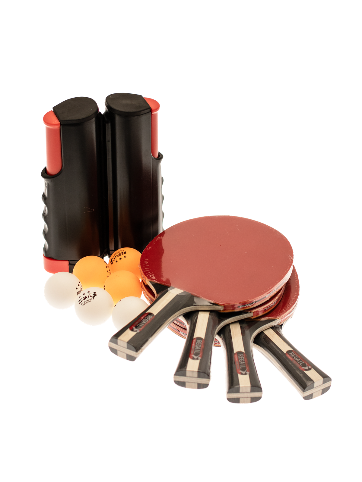 Nordic Games Table Tennis Set With Adjustable Net 4 Rackets And 6 Balls - Fussball Und Ballspiele - 809-033