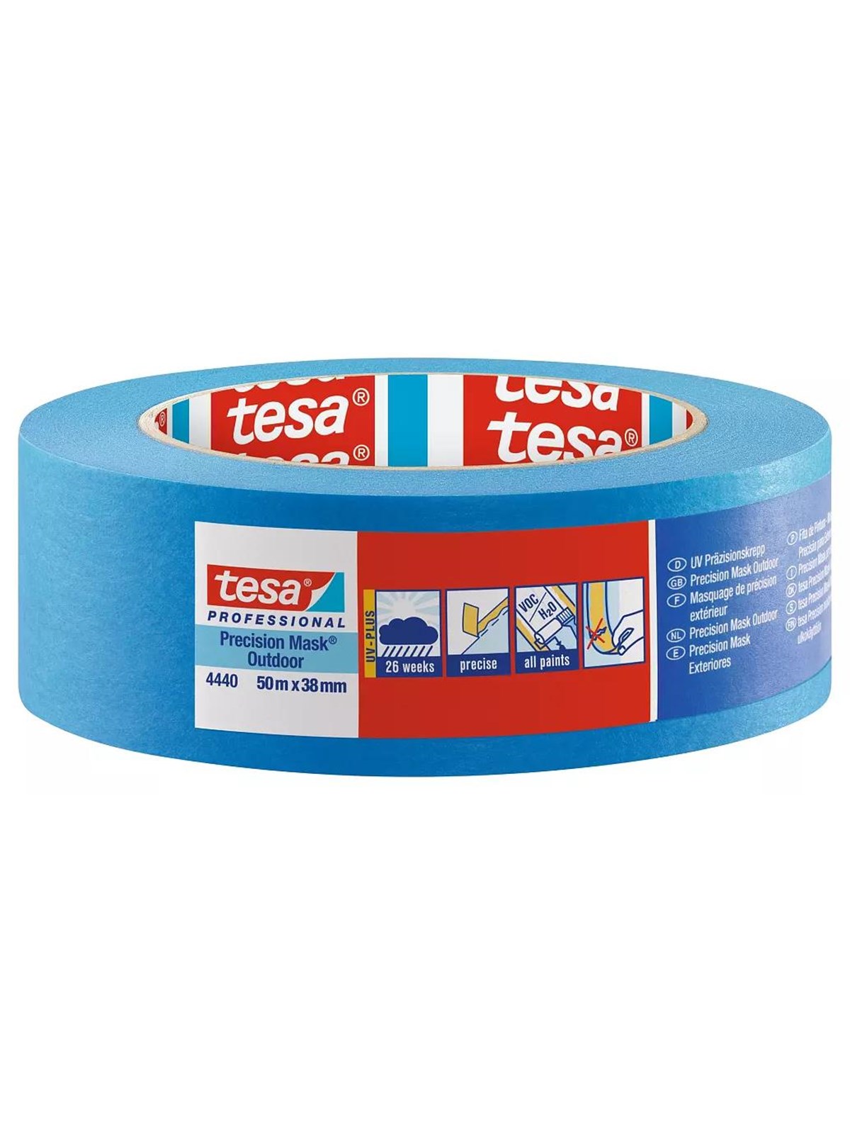 Tesa Professional 4440/04439 Masking Tape 50 m x 38 mm - Klebeband Und Kleber - 04440-00003-00
