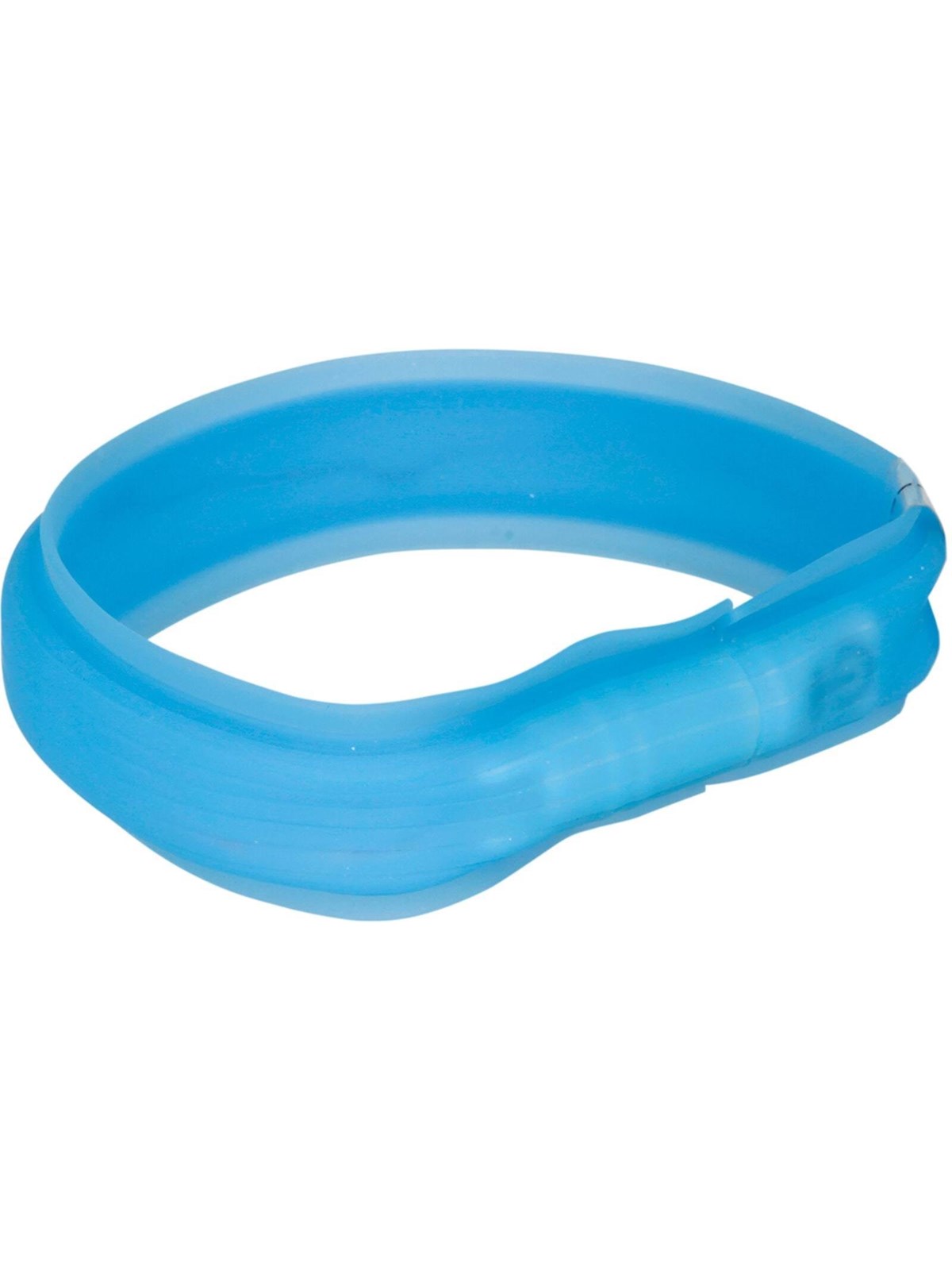 Trixie Flash Light Band Usb Adjustable Led Safety Collar Blue Size: L-xl 70cm/30mm - Hunde - Tx12672
